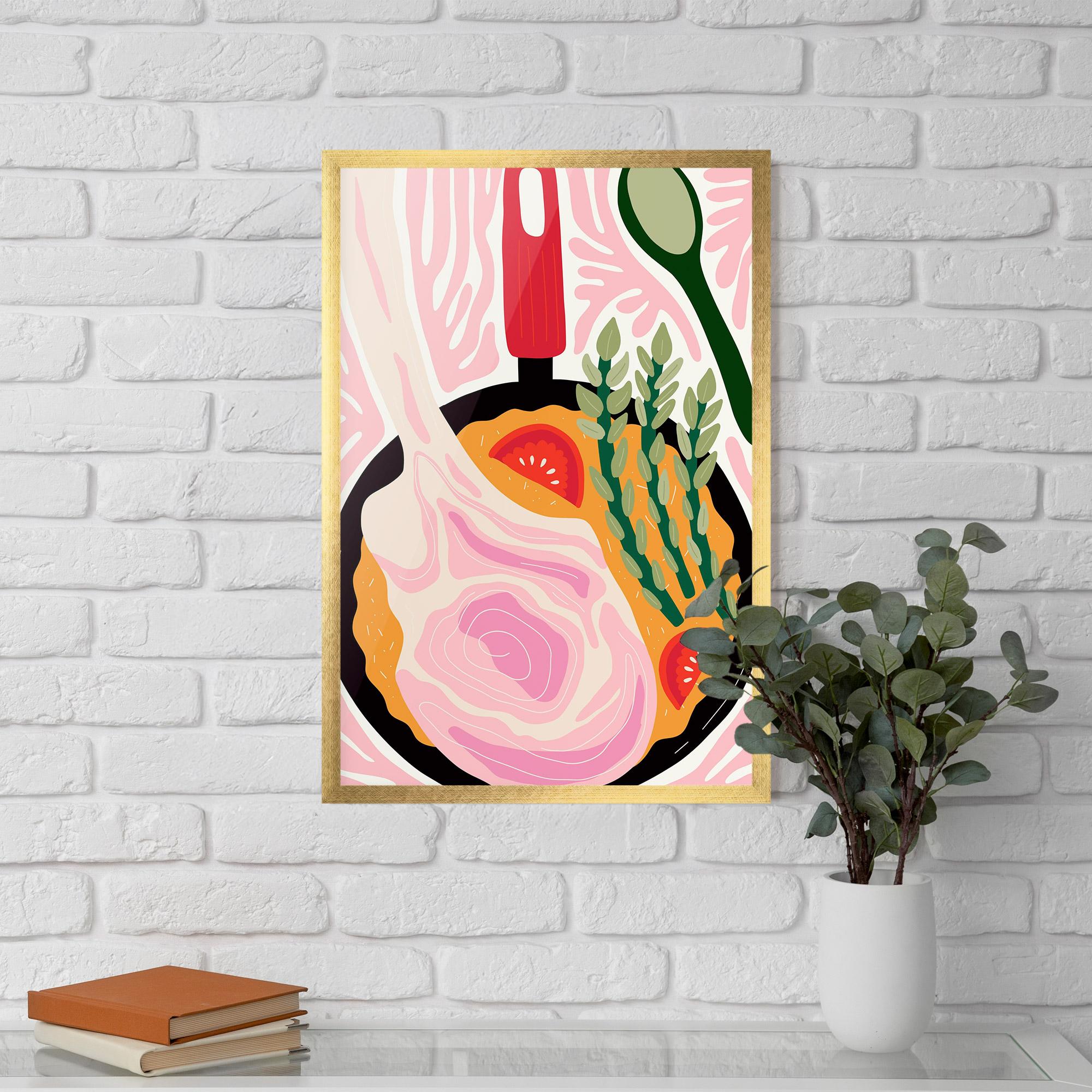 Keretezett Poszter Cooking mockup 5