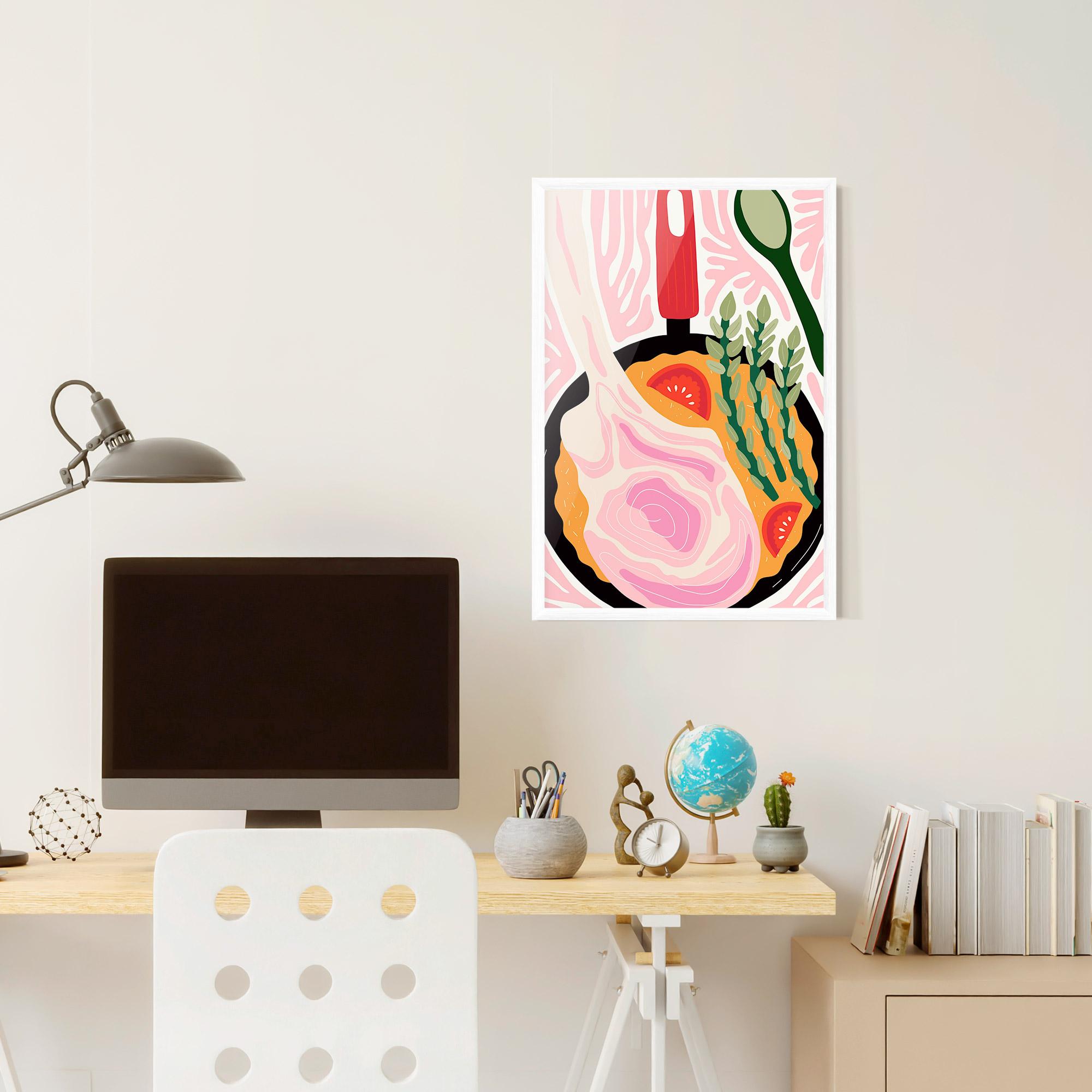 Keretezett Poszter Cooking mockup 6