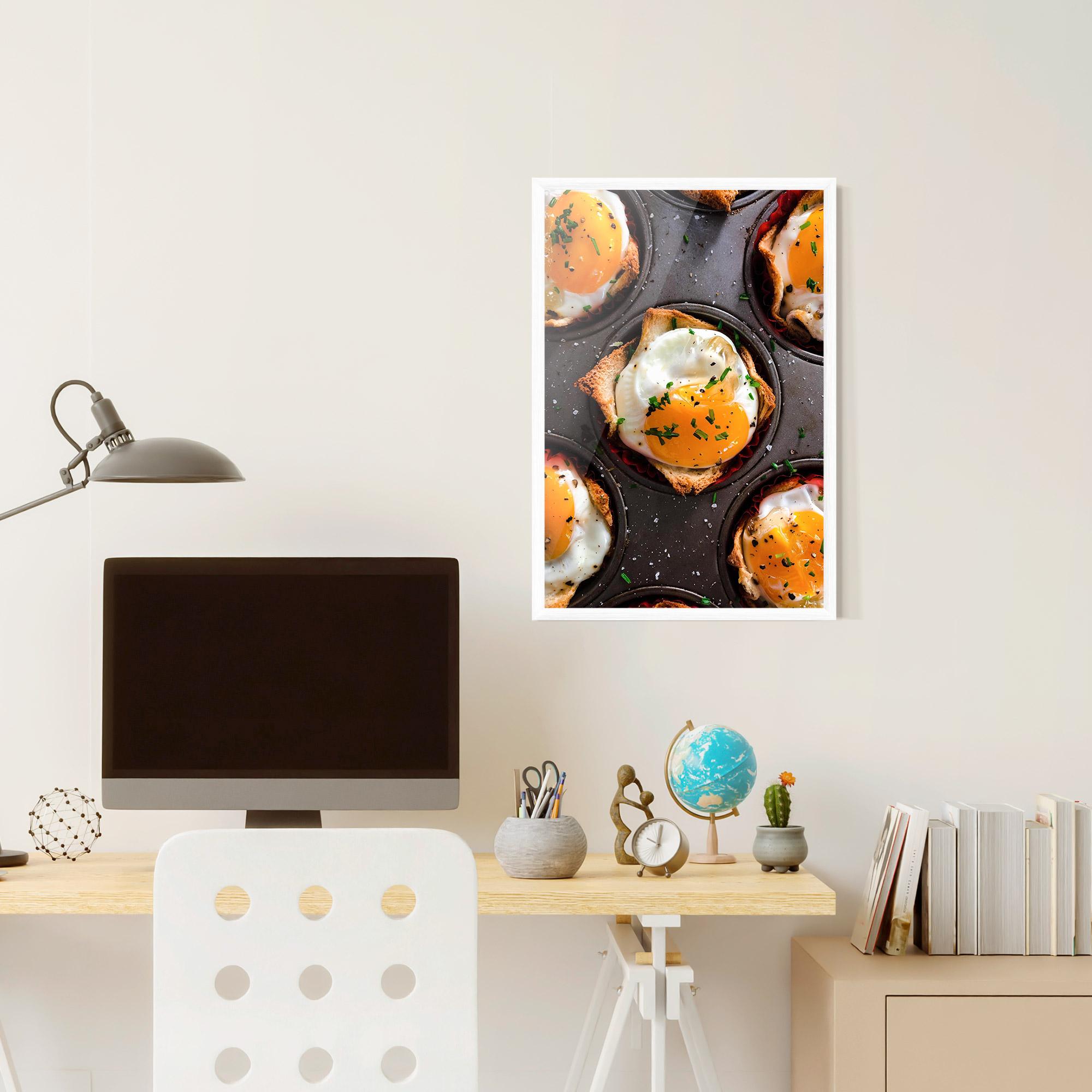 Keretezett Poszter Egg On Tray mockup 6