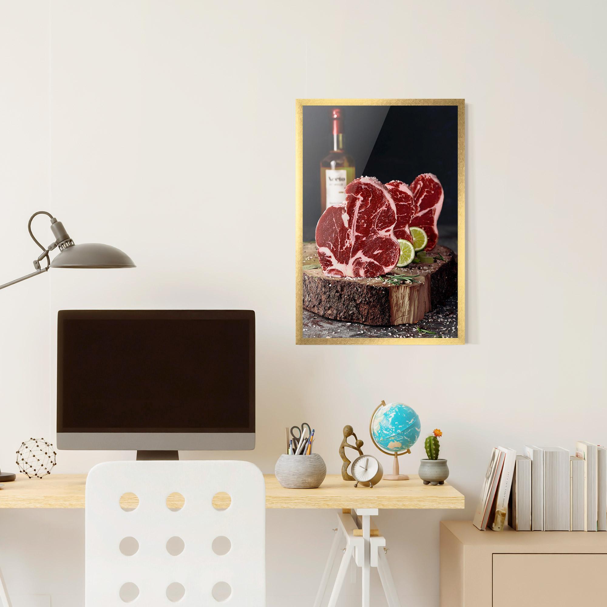 Keretezett Poszter Preparing The Meat mockup 6