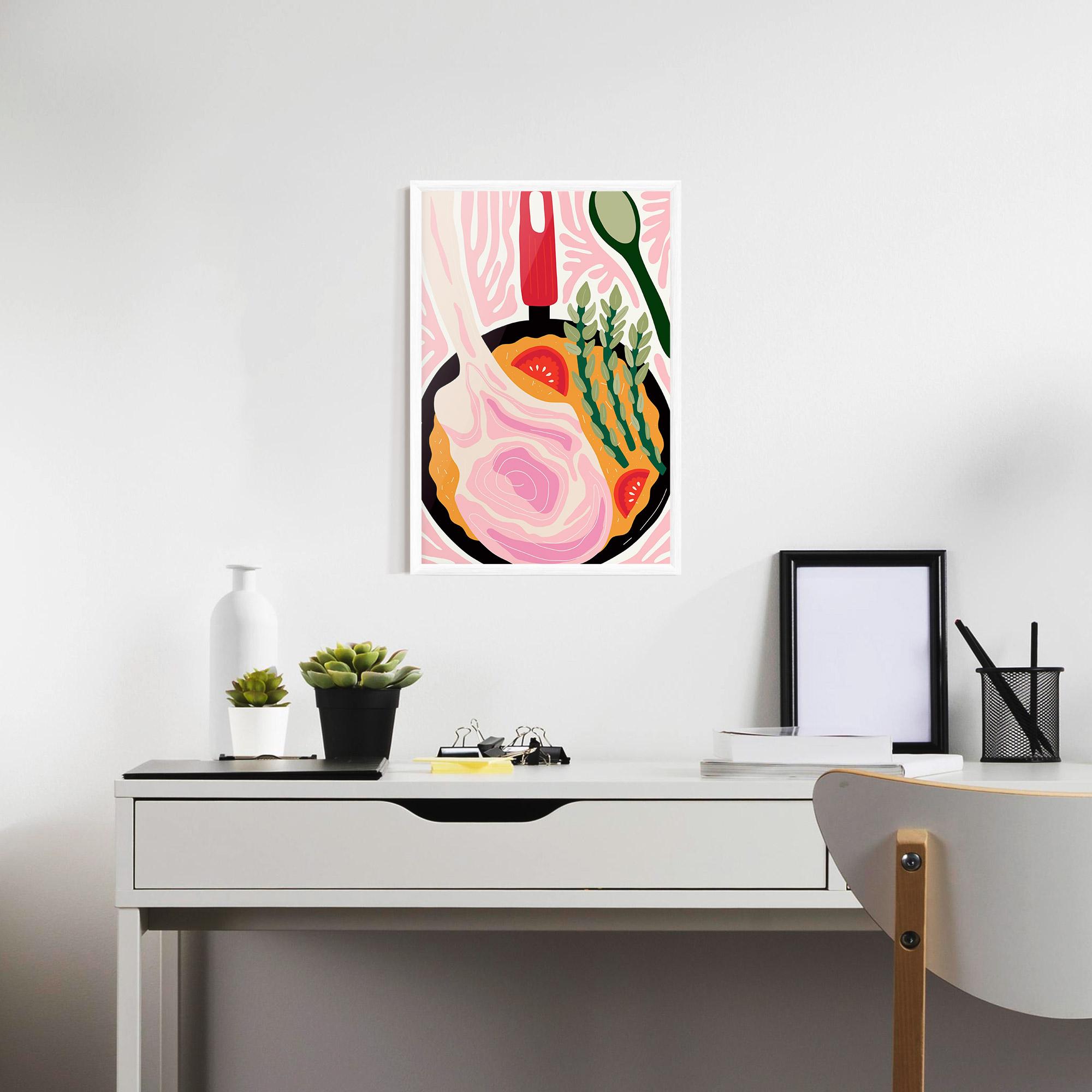 Keretezett Poszter Cooking mockup 7