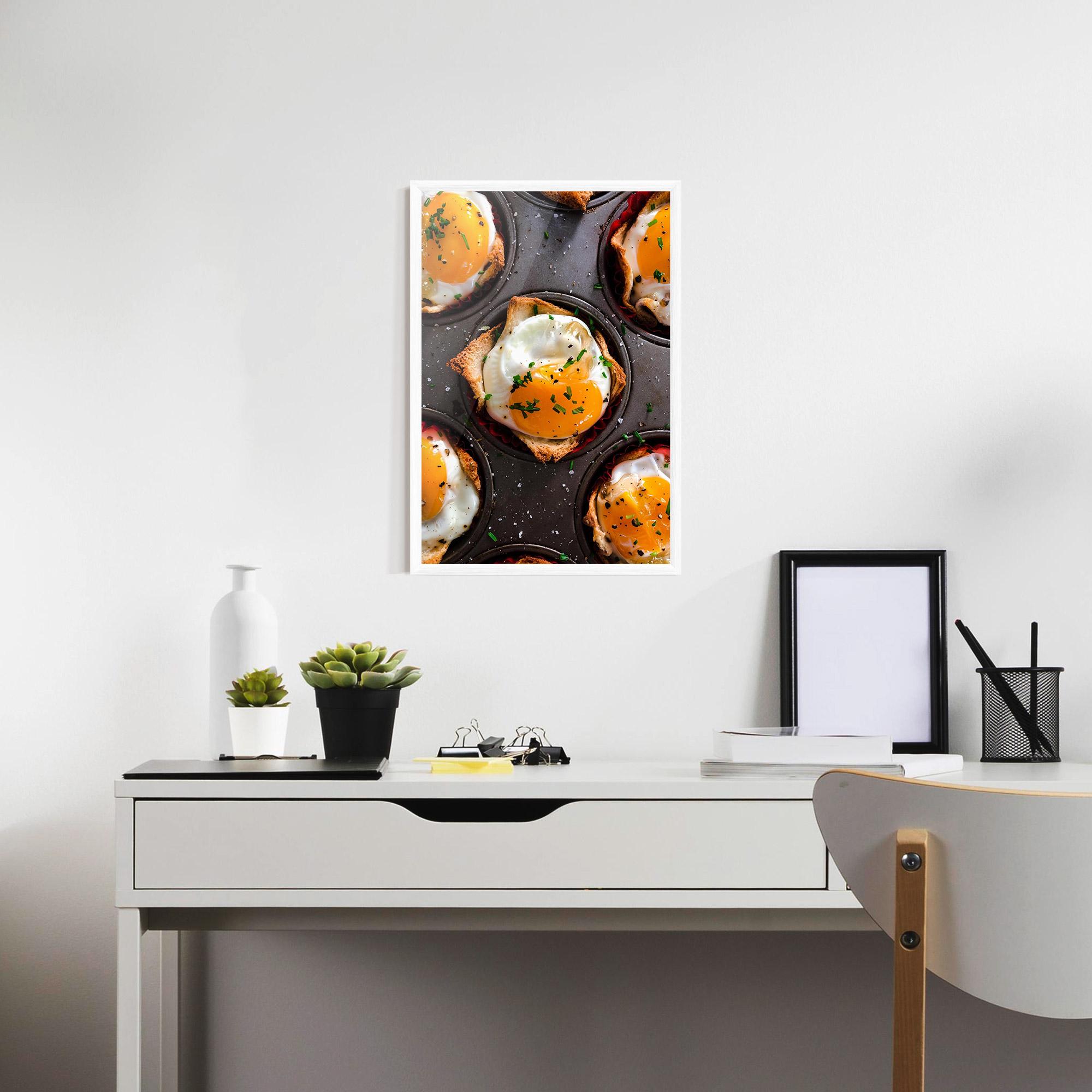 Keretezett Poszter Egg On Tray mockup 7
