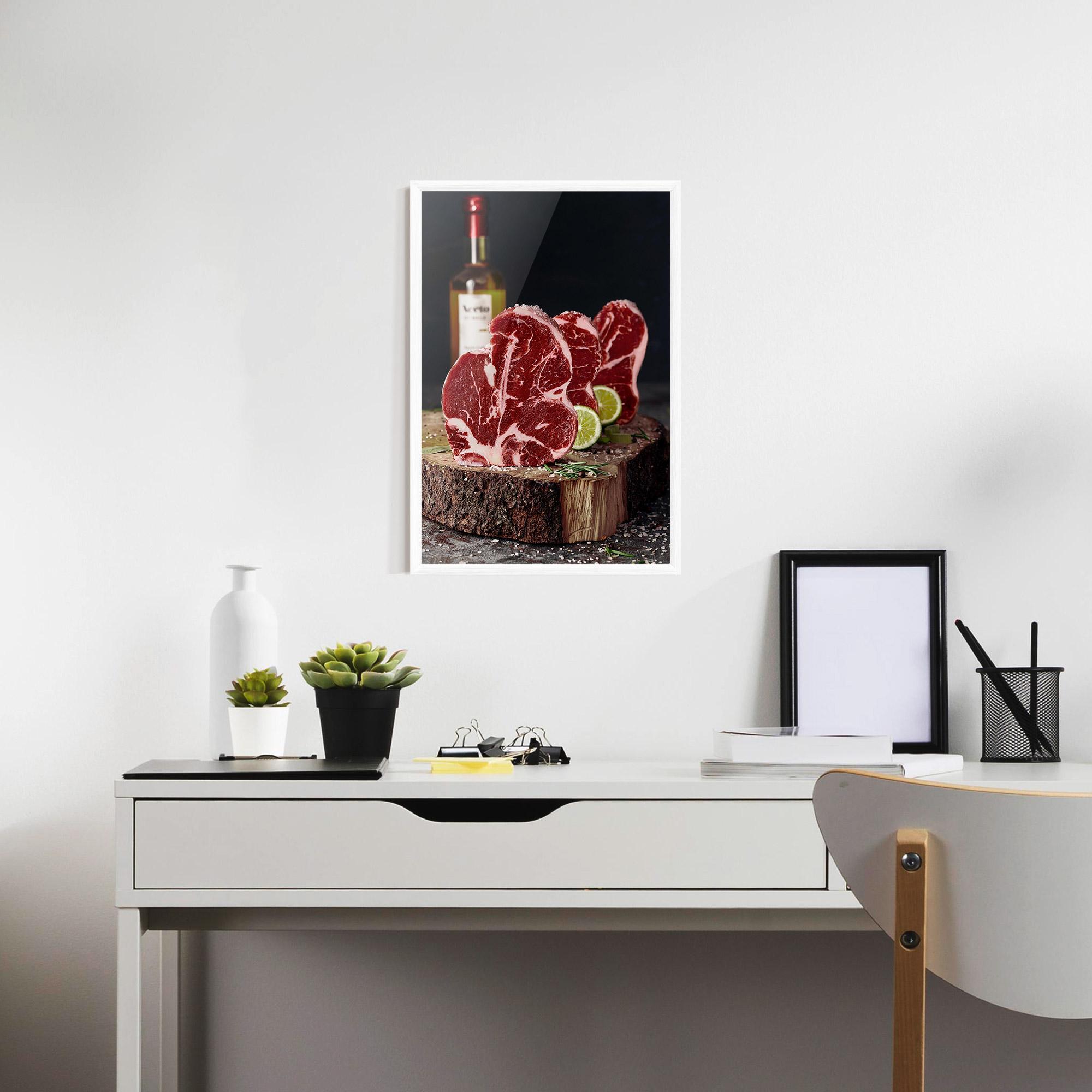Keretezett Poszter Preparing The Meat mockup 7