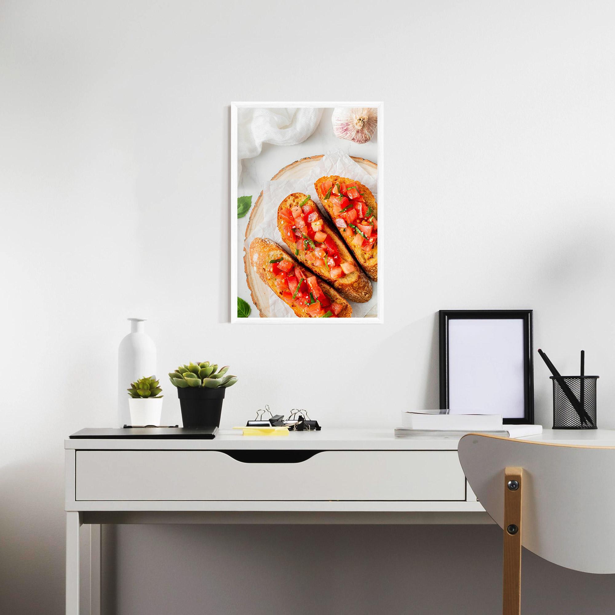Keretezett Poszter Tomatoes On Bread mockup 7