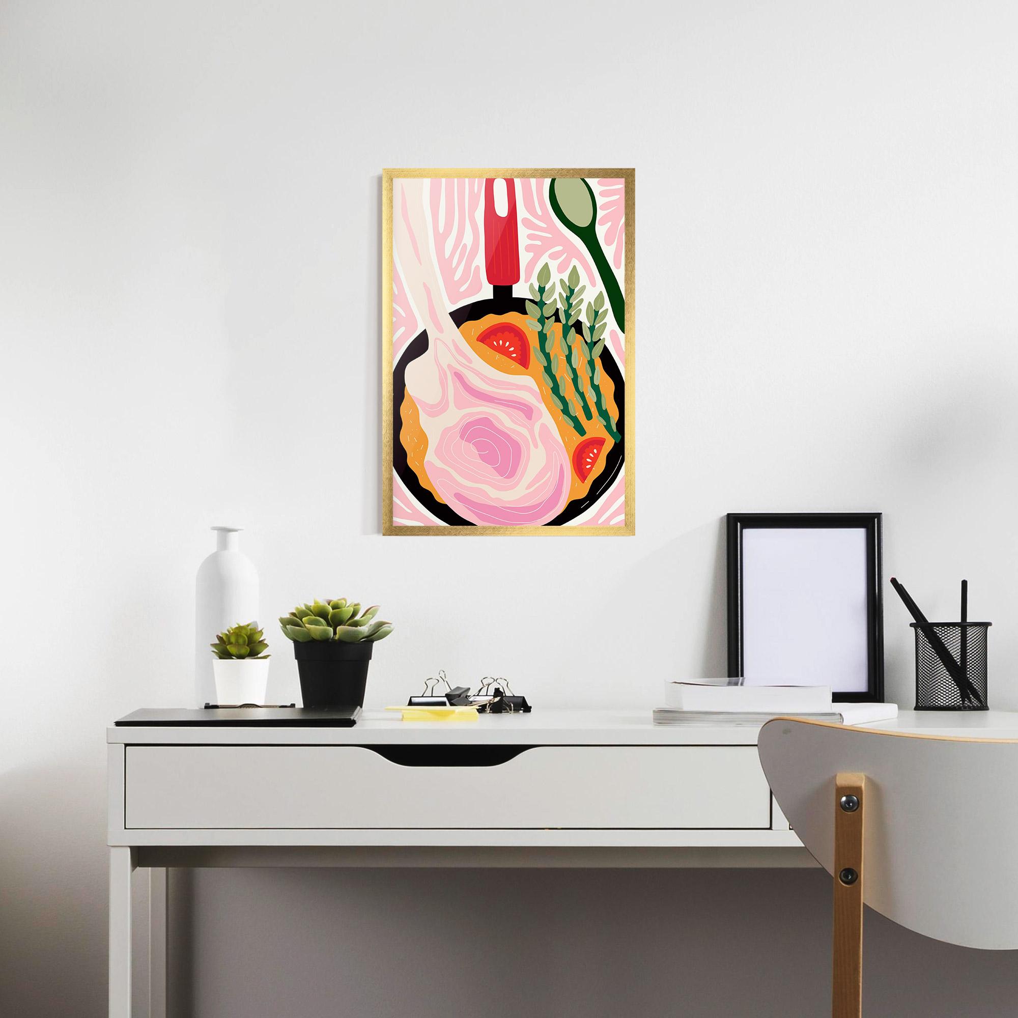 Keretezett Poszter Cooking mockup 7