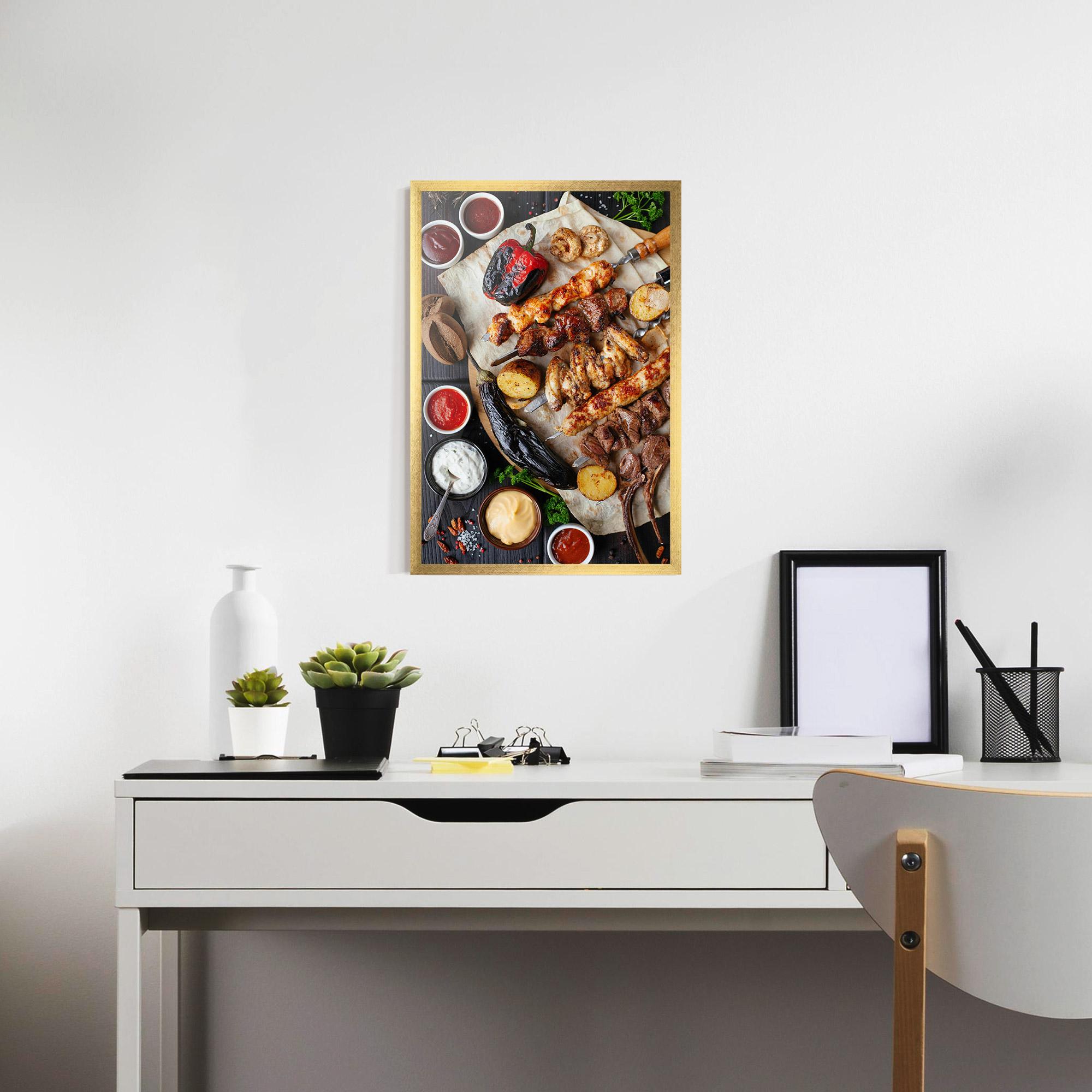 Keretezett Poszter Skewers mockup 7