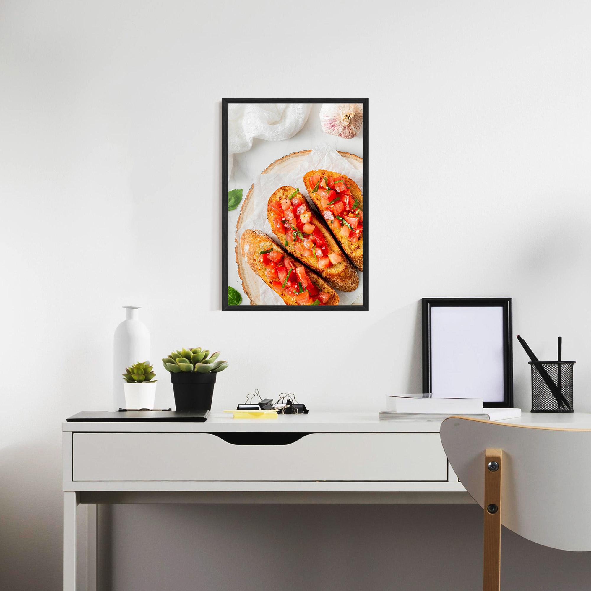 Keretezett Poszter Tomatoes On Bread mockup 7