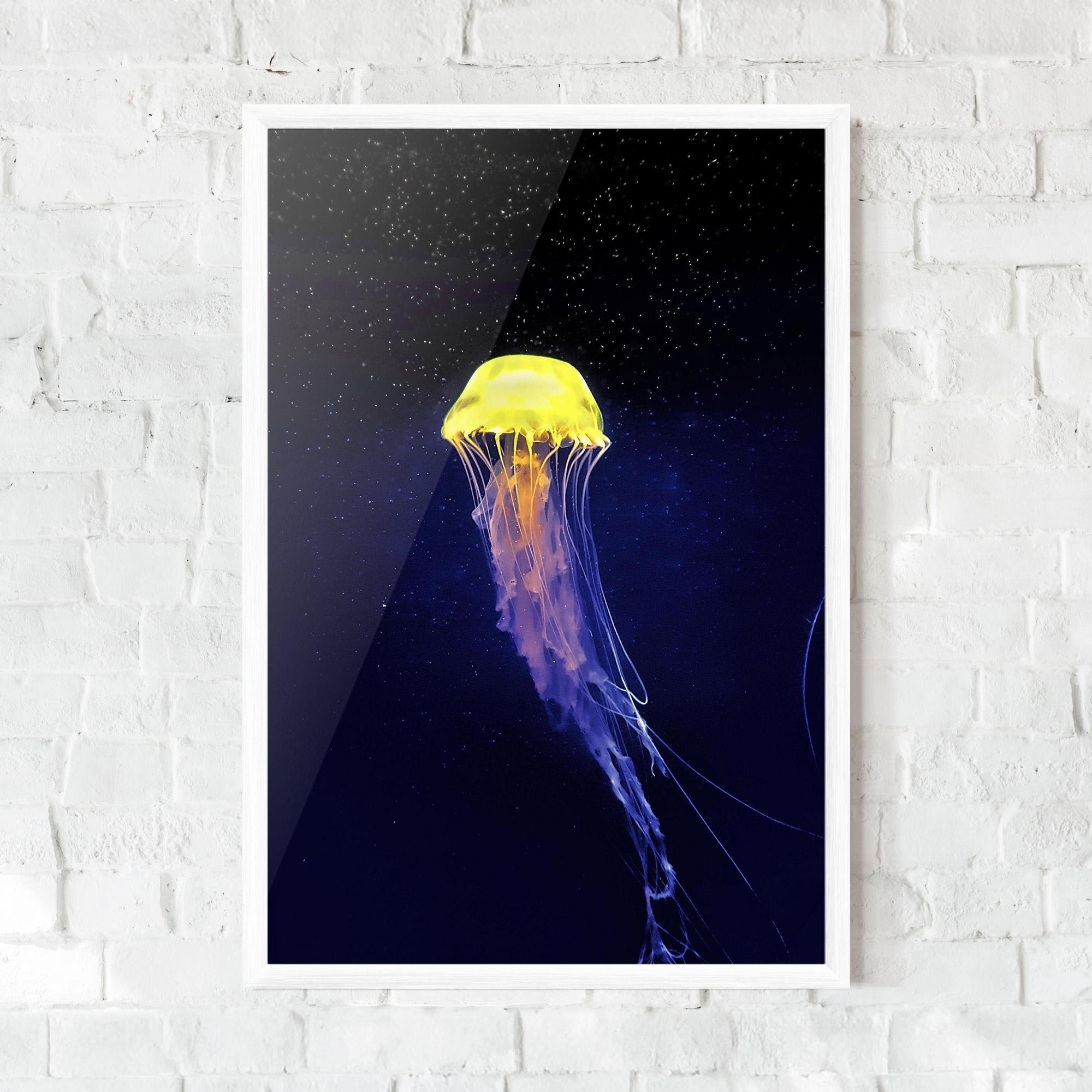 Keretezett Poszter Purple Jellyfish mockup 0