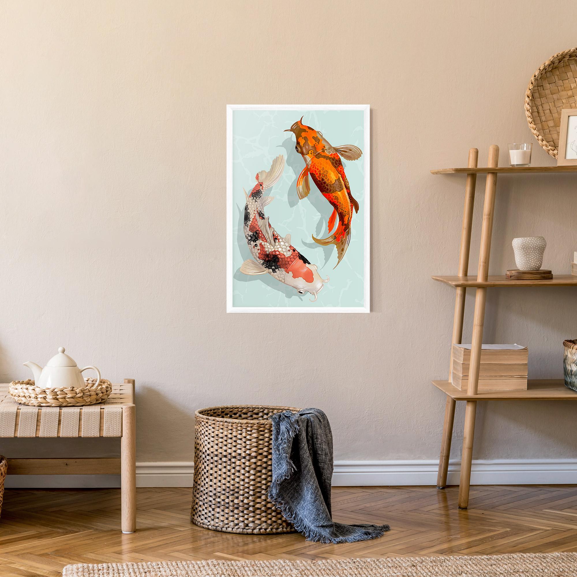 Keretezett Poszter Koi Fish mockup 9