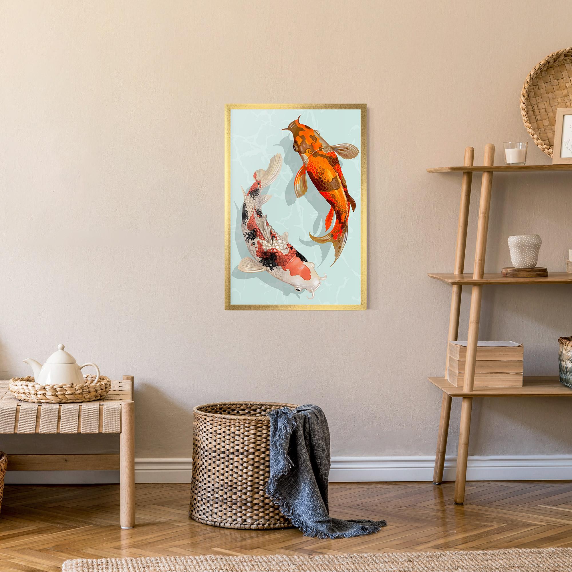 Keretezett Poszter Koi Fish mockup 9