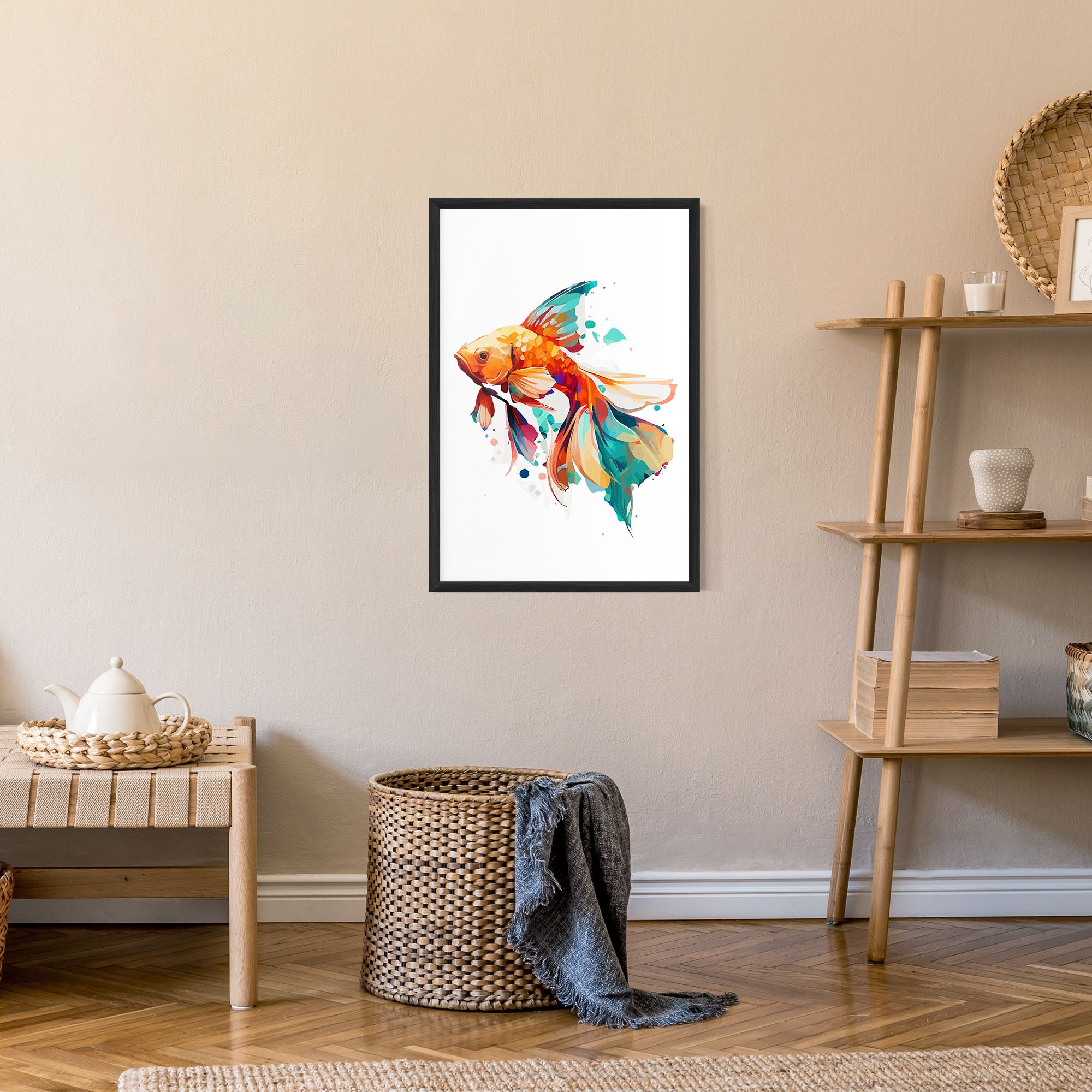 Blue Orange Fish mockup 9