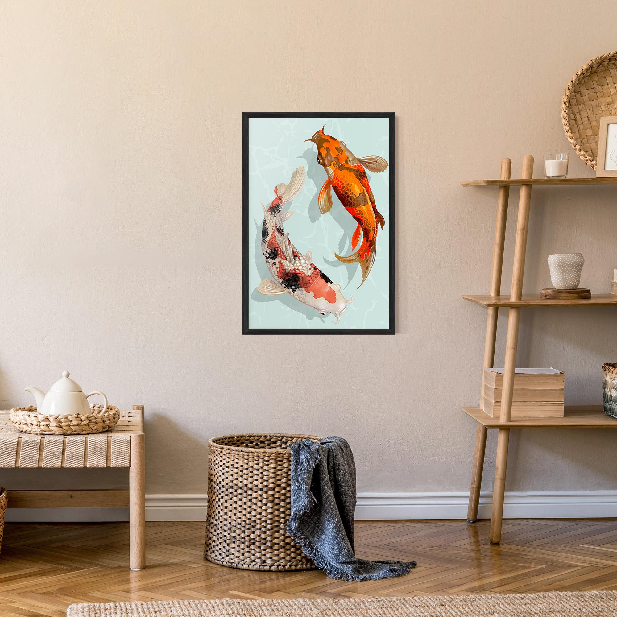 Keretezett Poszter Koi Fish mockup 9