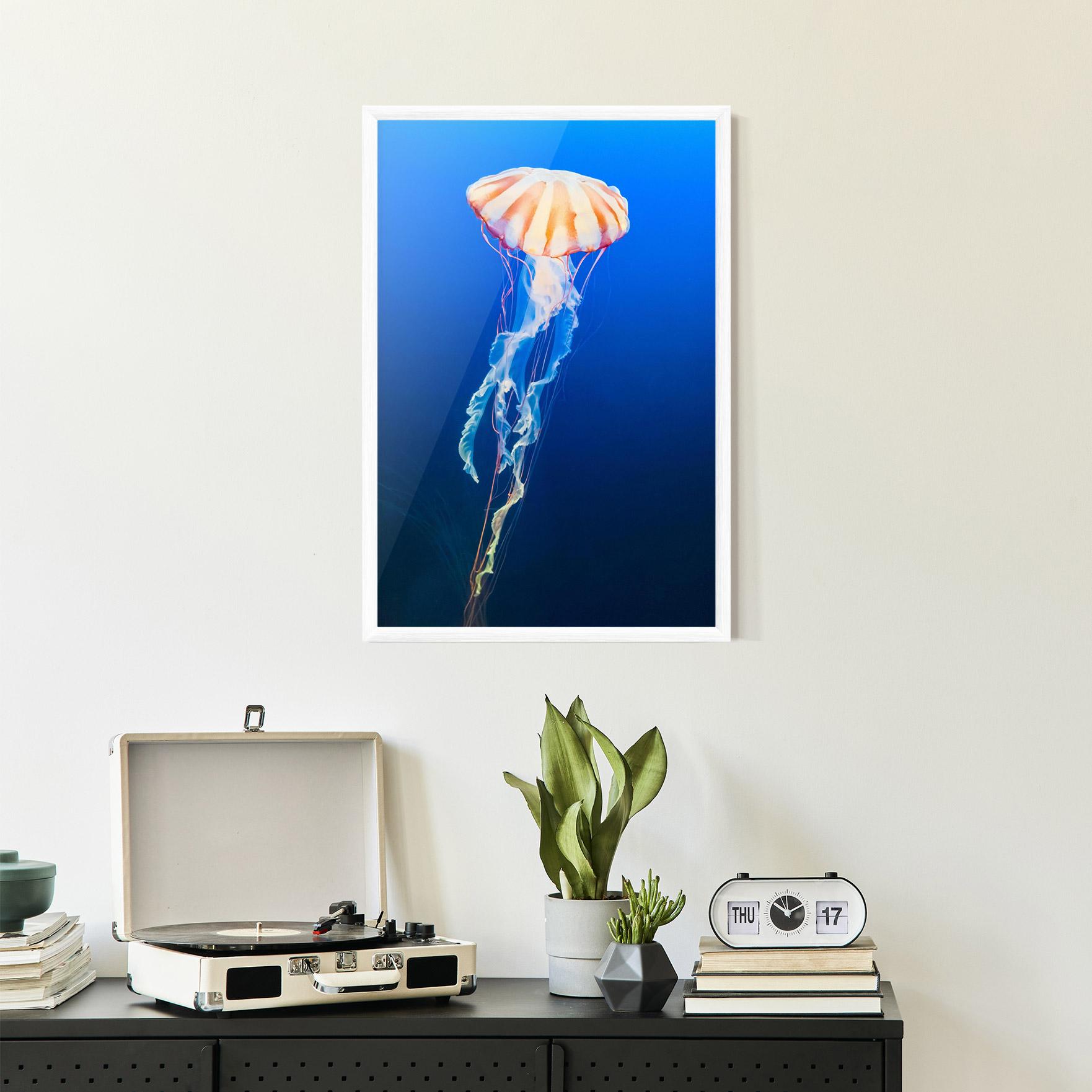 Keretezett Poszter Cream Jellyfish mockup 2