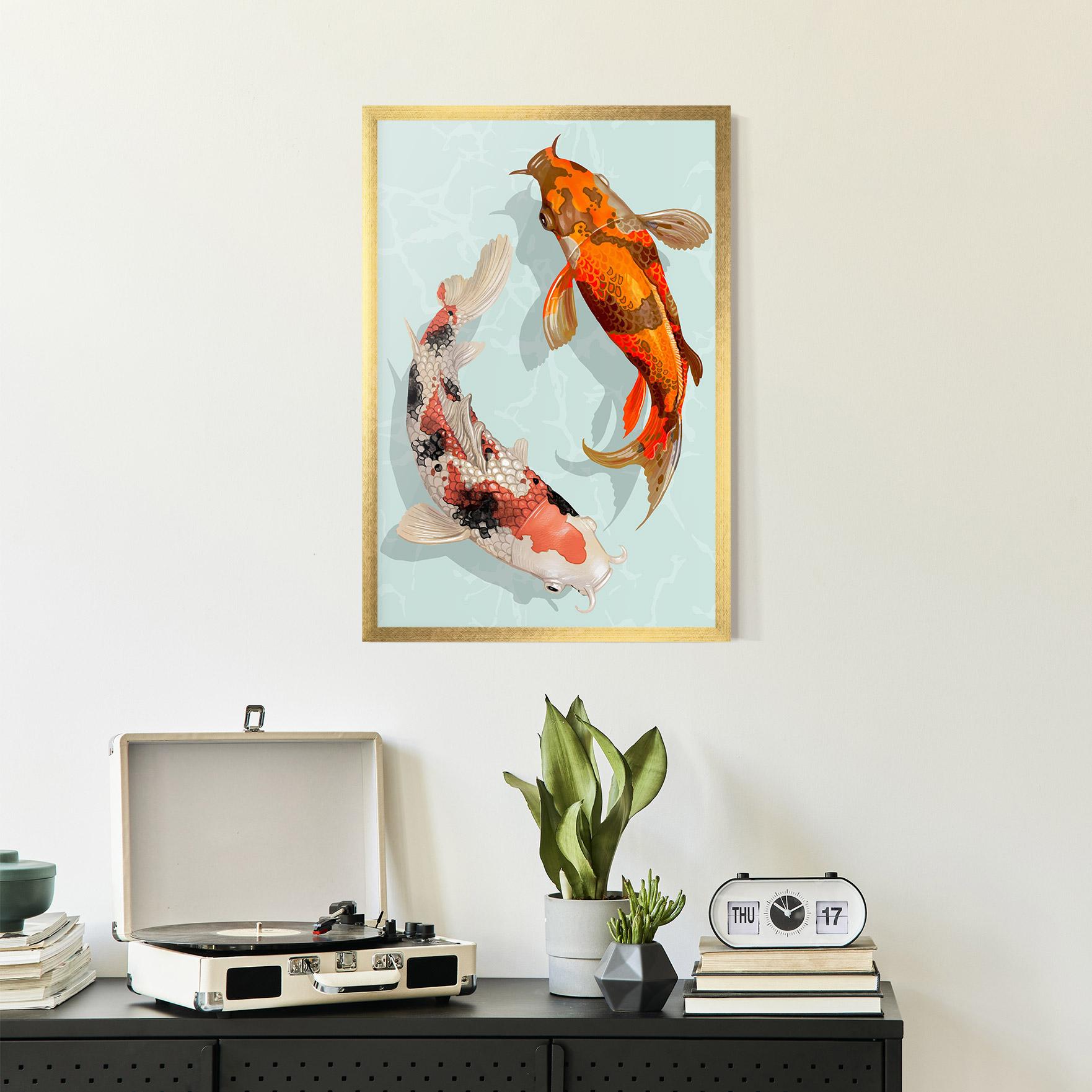 Keretezett Poszter Koi Fish mockup 2
