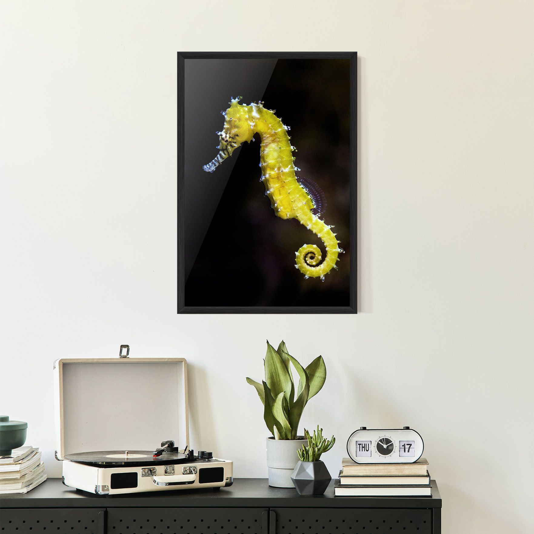 Yellow Seahorse mockup 2