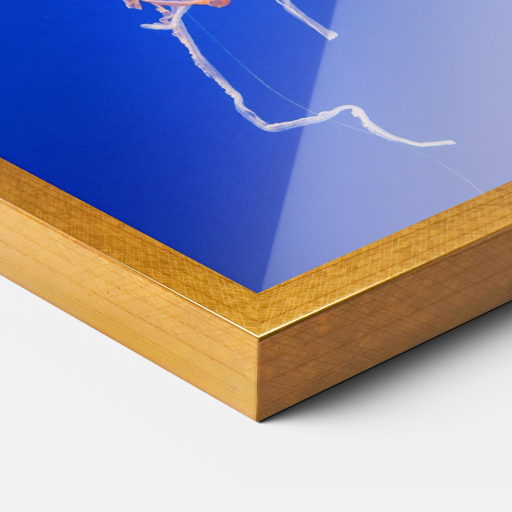 Keretezett Poszter Pretty White Jellyfish mockup 3