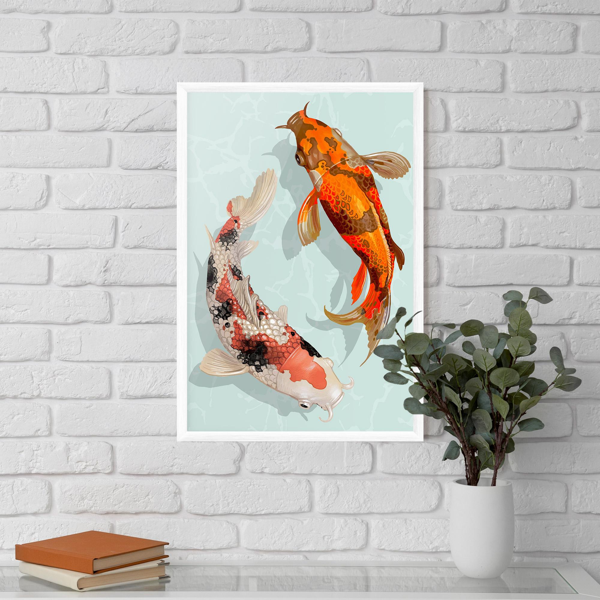 Keretezett Poszter Koi Fish mockup 5