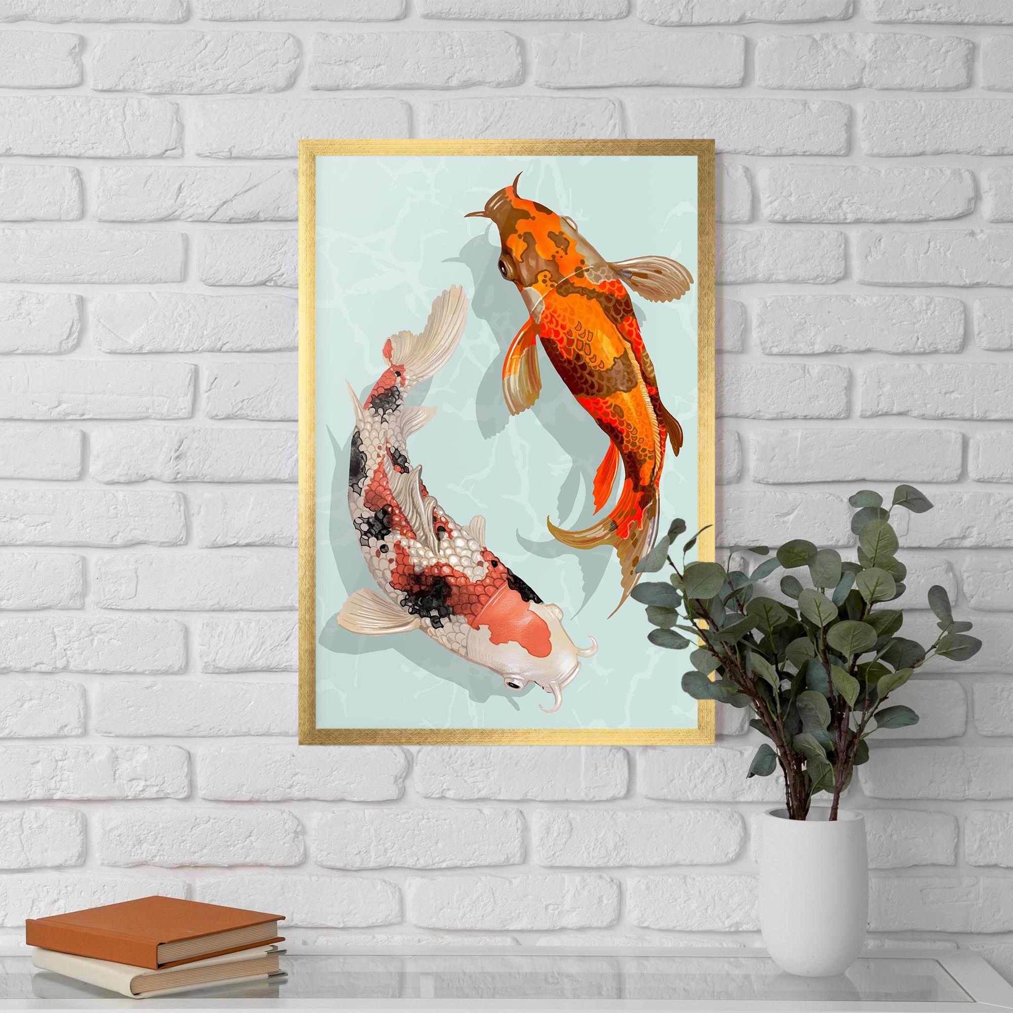 Keretezett Poszter Koi Fish mockup 5