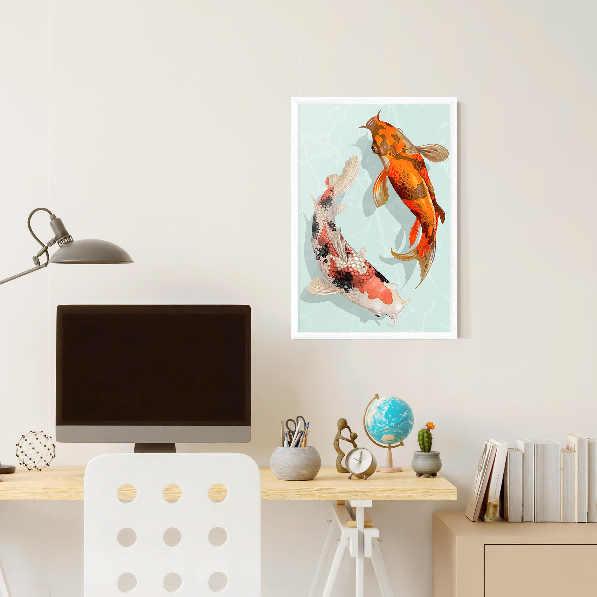 Keretezett Poszter Koi Fish mockup 6