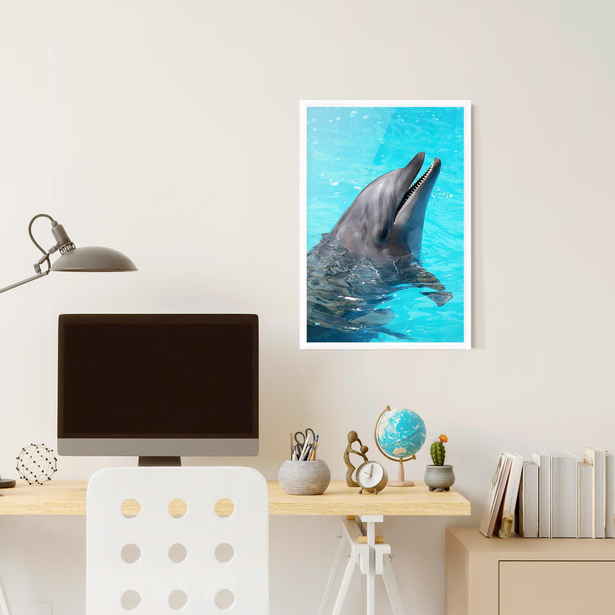 Keretezett Poszter Trained Dolphin mockup 6