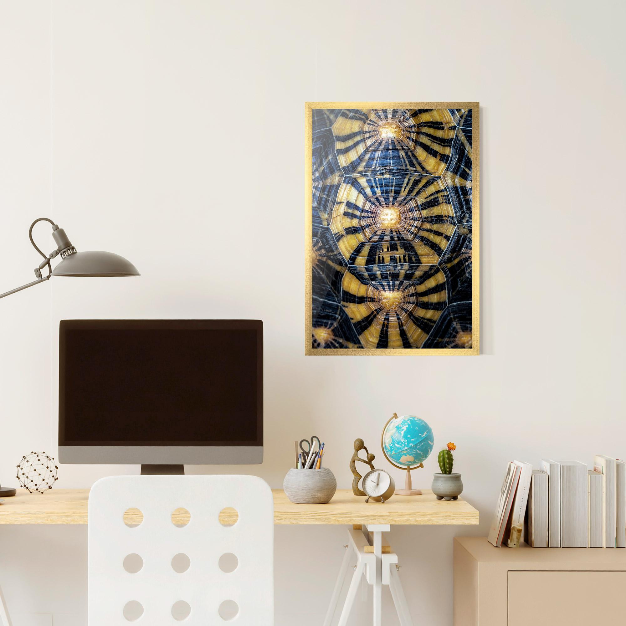 Keretezett Poszter Turtle Shell mockup 6