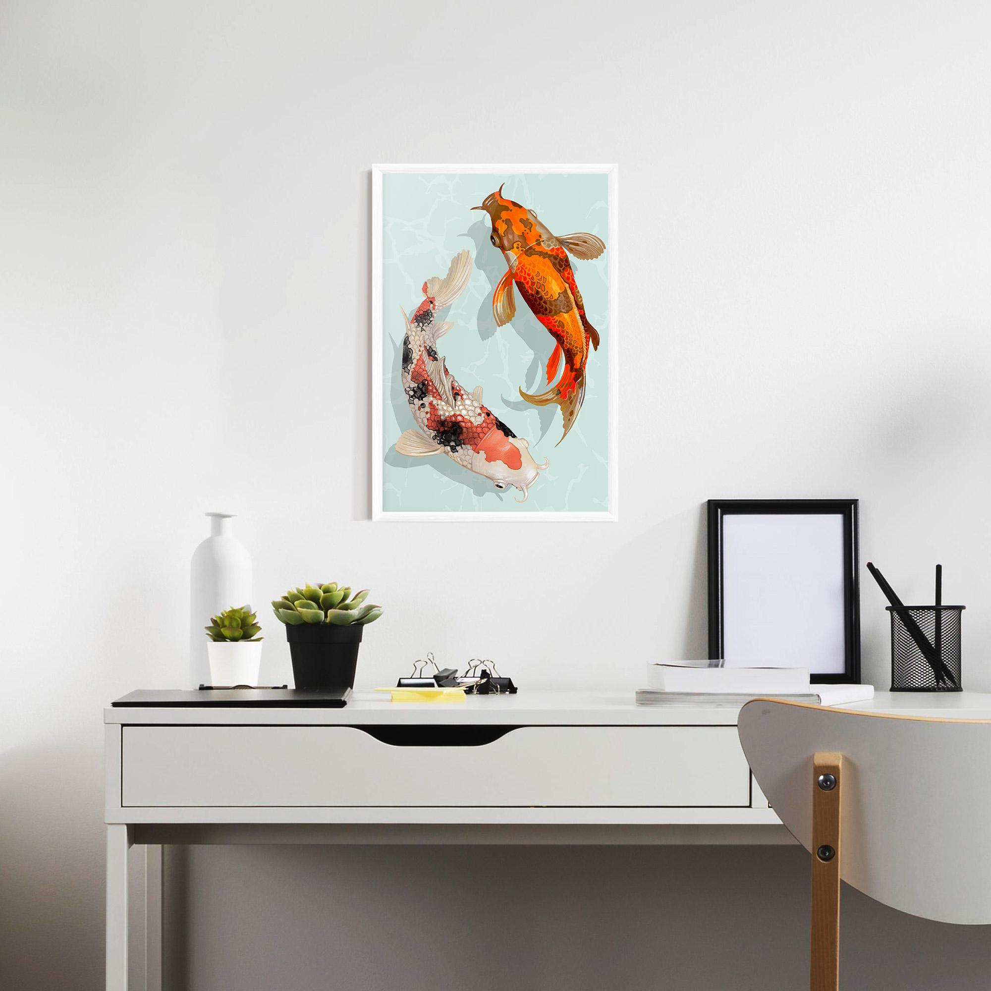 Keretezett Poszter Koi Fish mockup 7