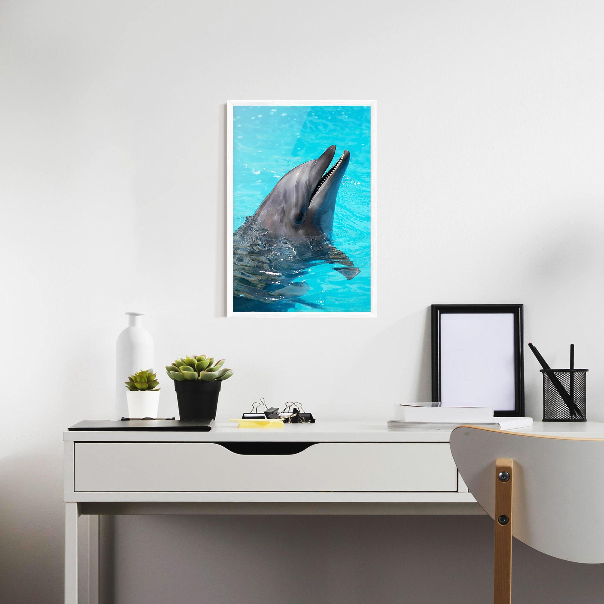 Keretezett Poszter Trained Dolphin mockup 7