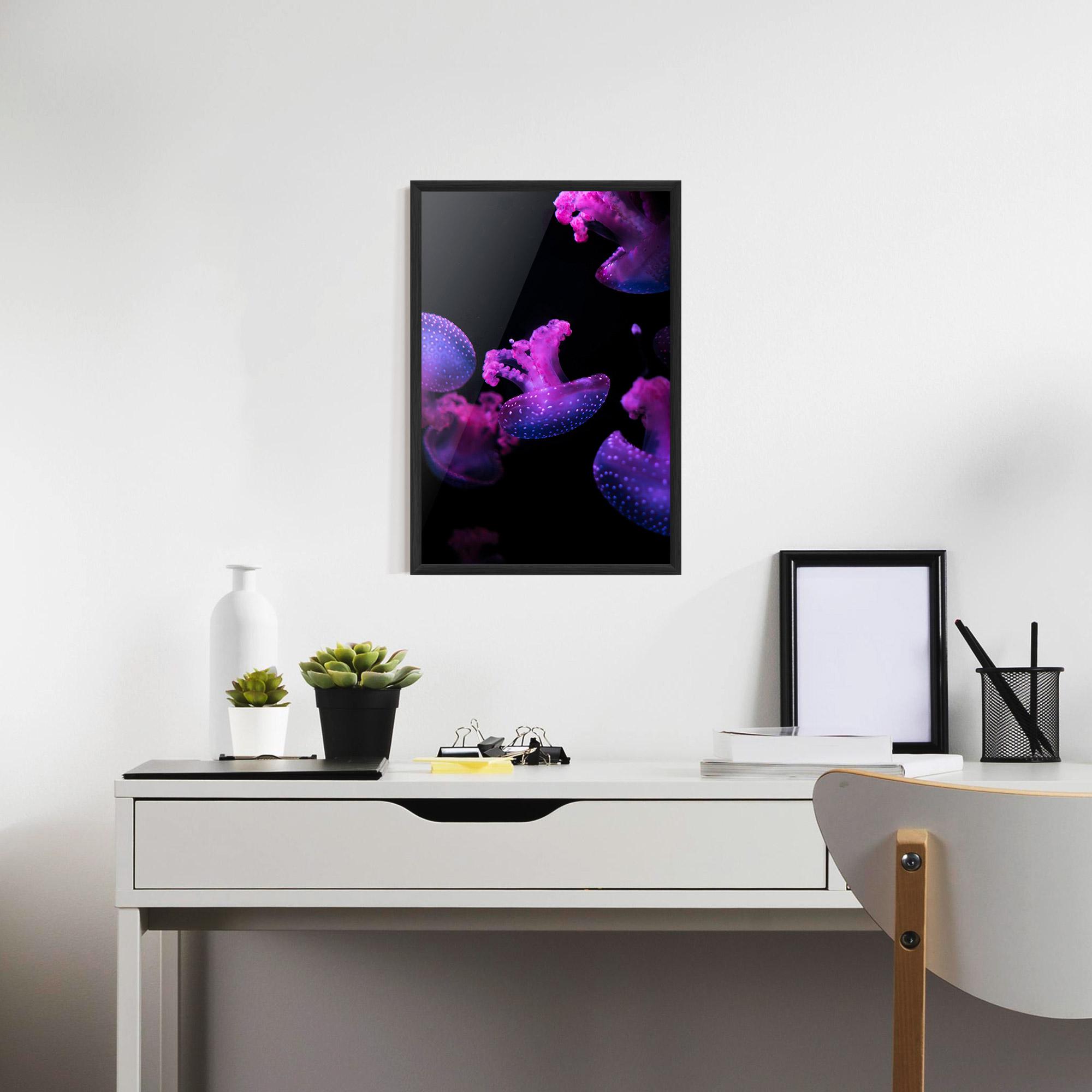 Keretezett Poszter Little Purple Jellyfish mockup 7