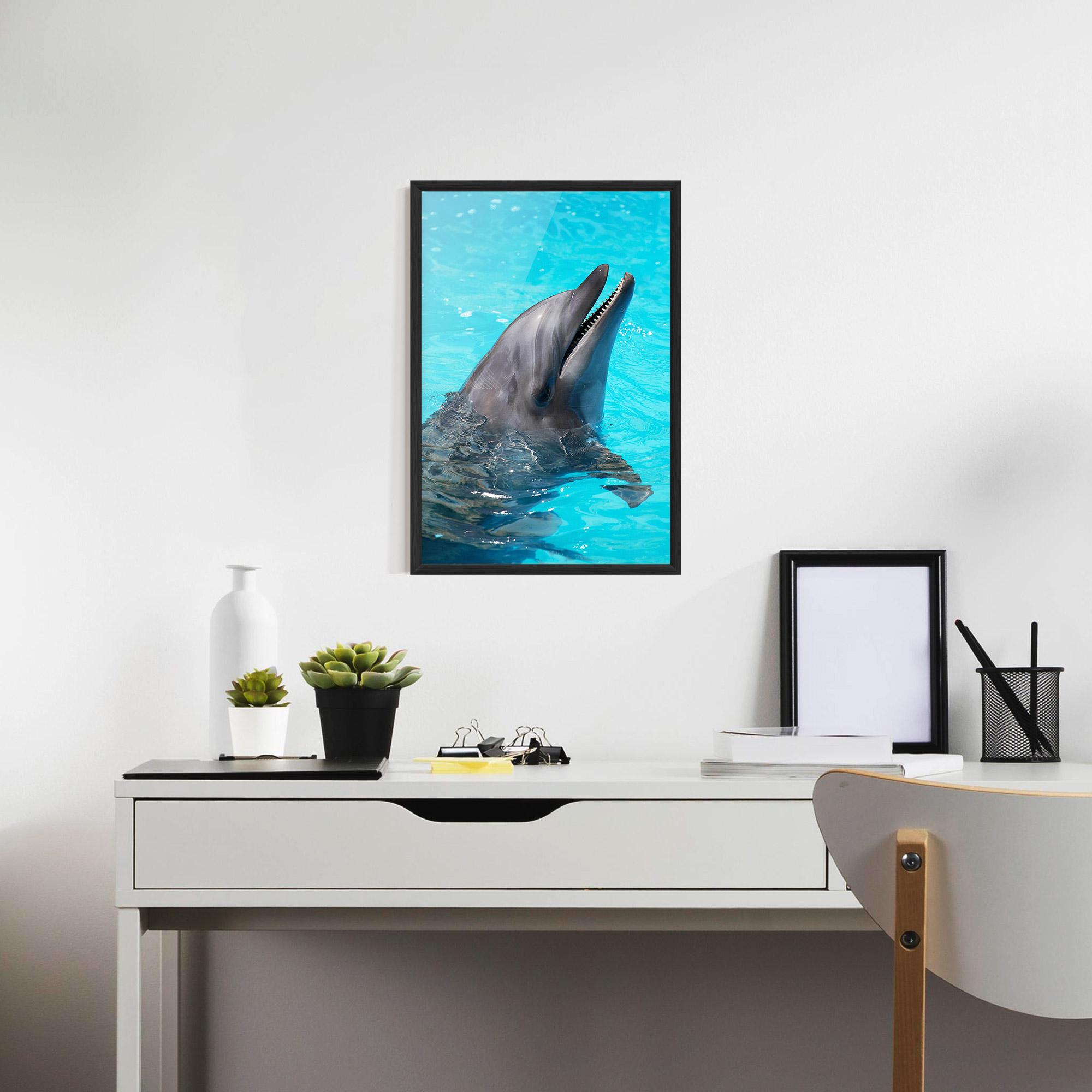 Keretezett Poszter Trained Dolphin mockup 7