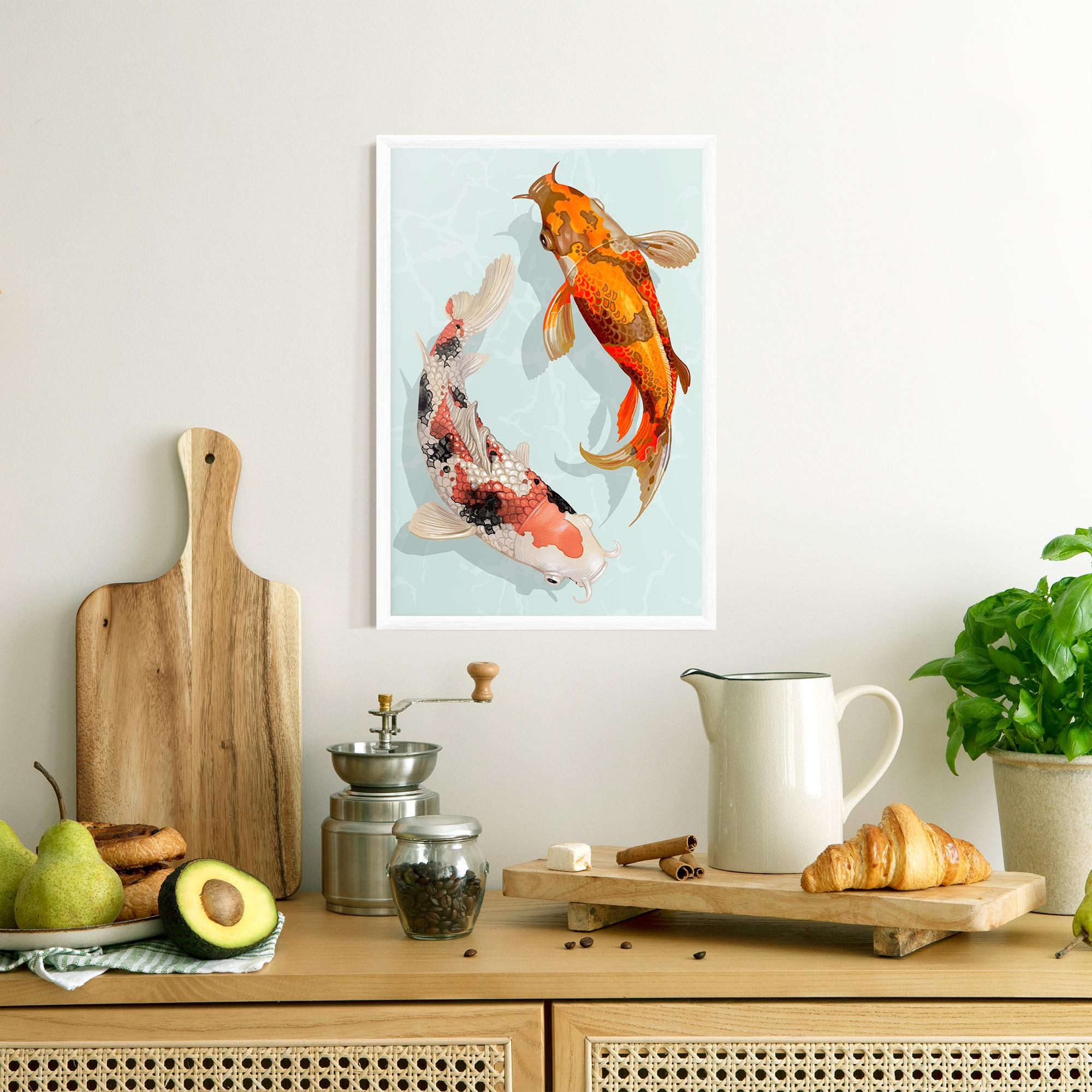 Keretezett Poszter Koi Fish mockup 8