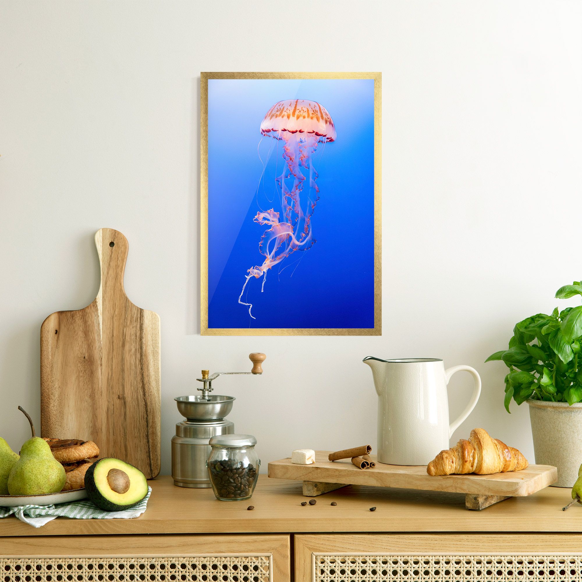 Pretty White Jellyfish mockup 8