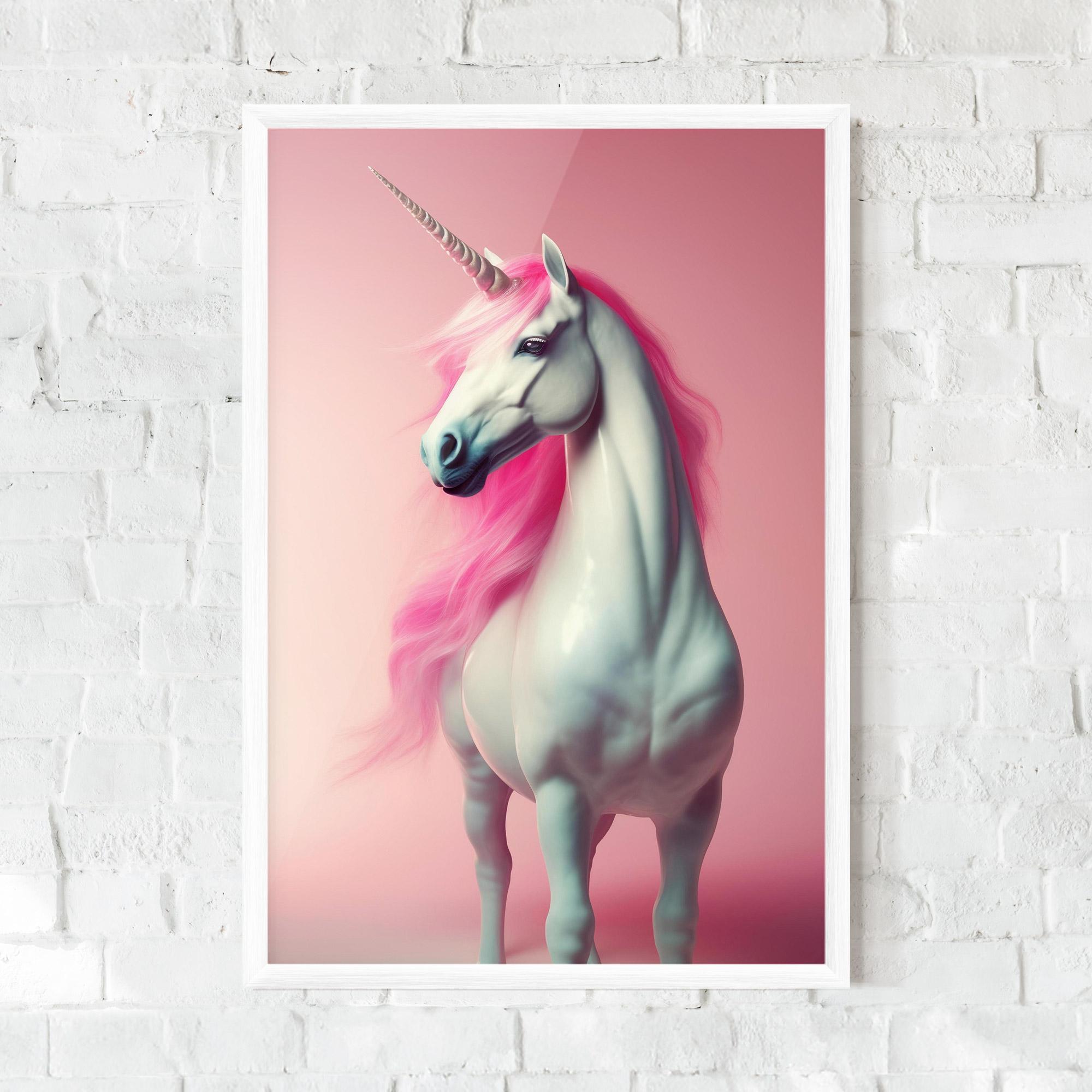 Keretezett Poszter Pink Unicorn mockup 0