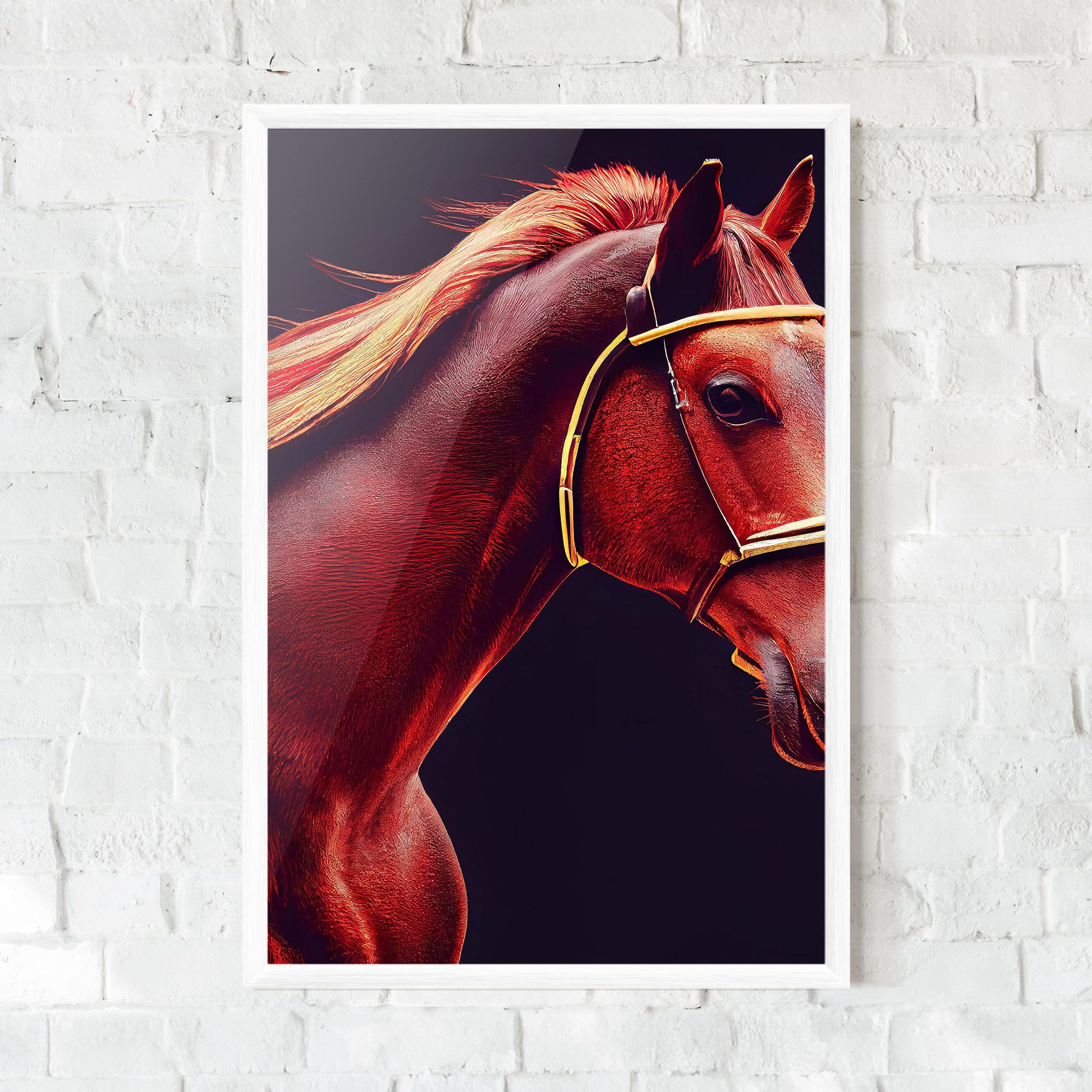 Red Horse Portrait mockup 0