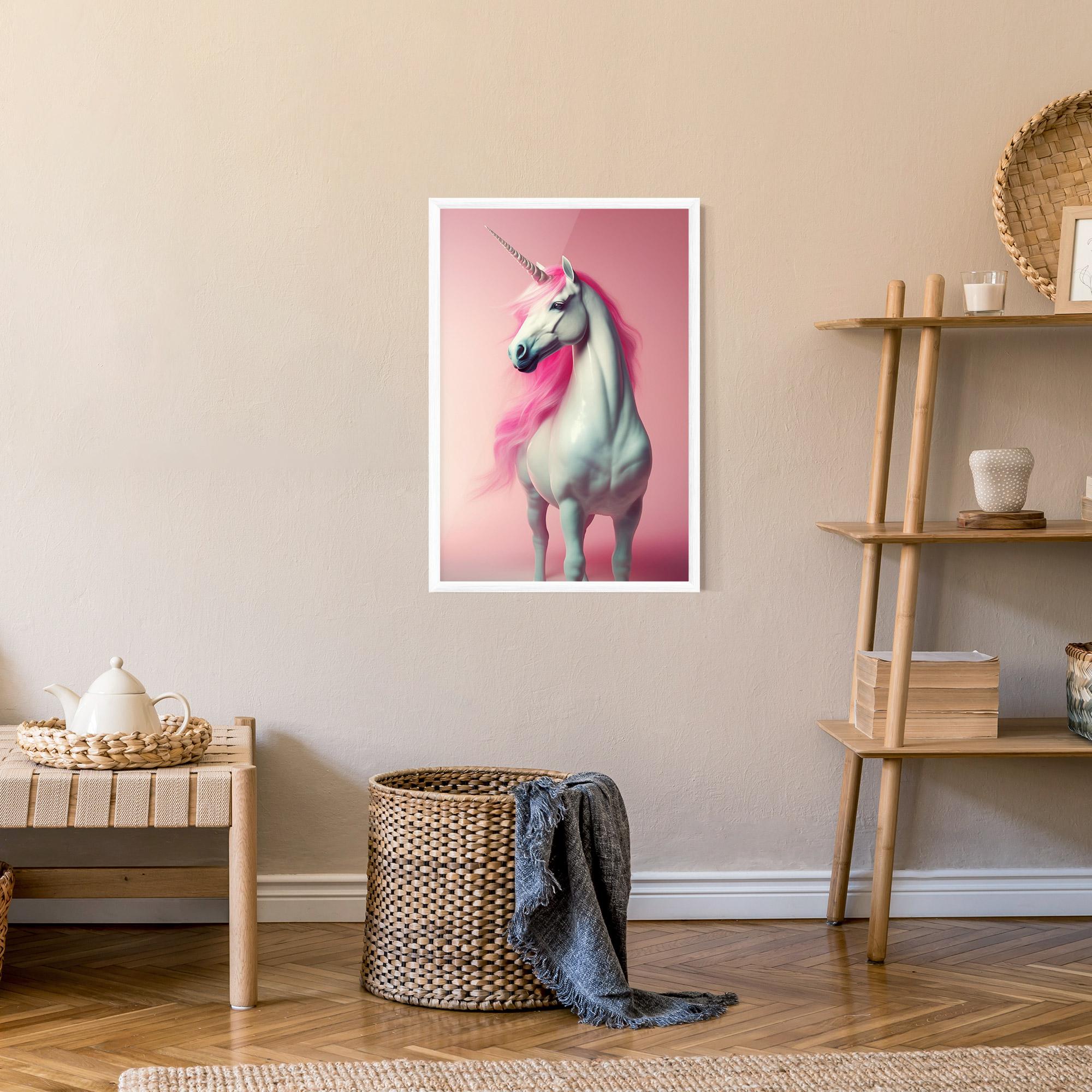 Keretezett Poszter Pink Unicorn mockup 9