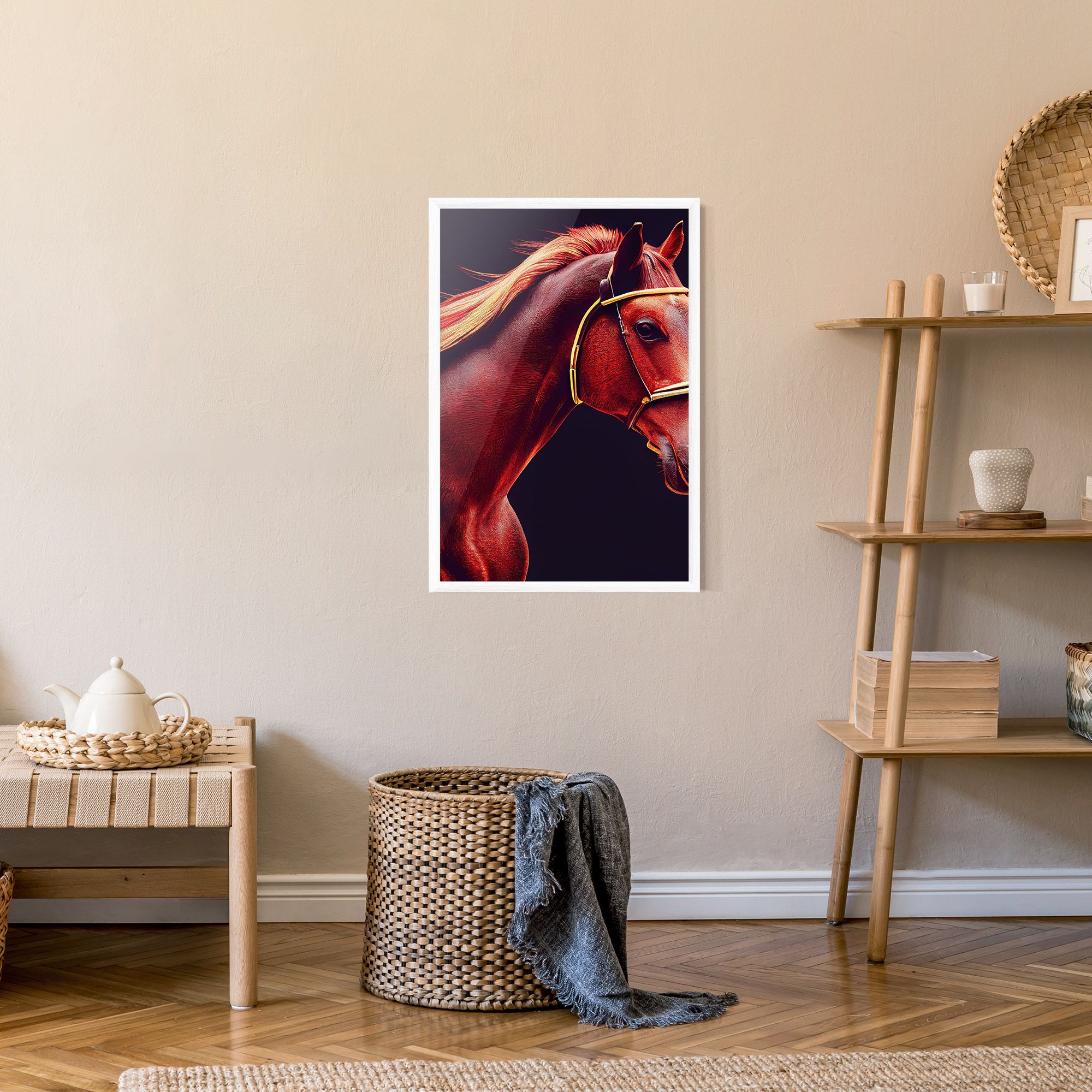 Red Horse Portrait mockup 9