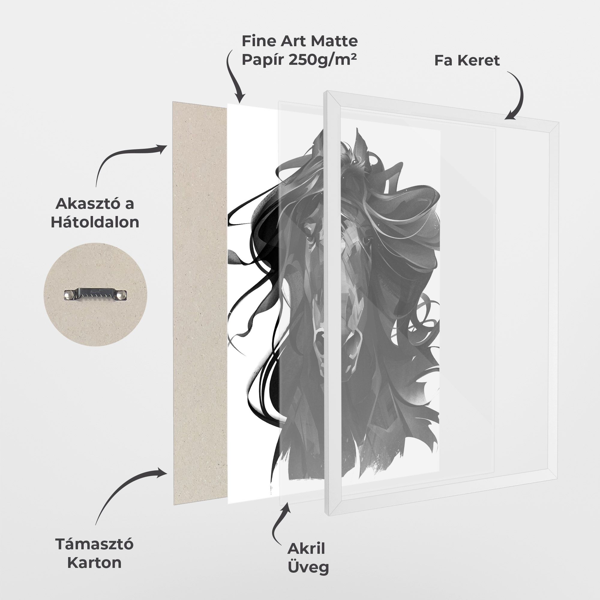 Black Horse Portrait mockup 1