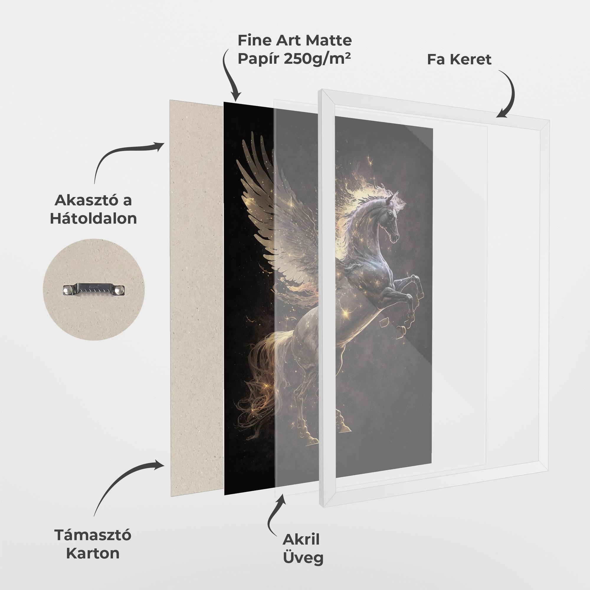 Keretezett Poszter Galaxy Pegasus mockup 1