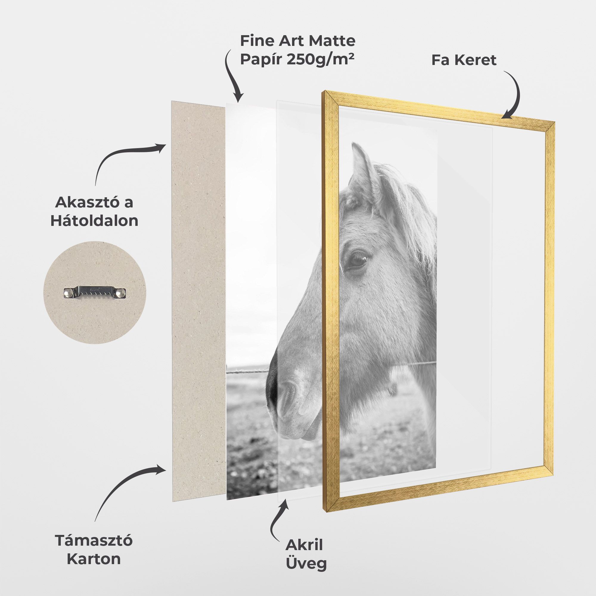 Gray Horse Head mockup 1