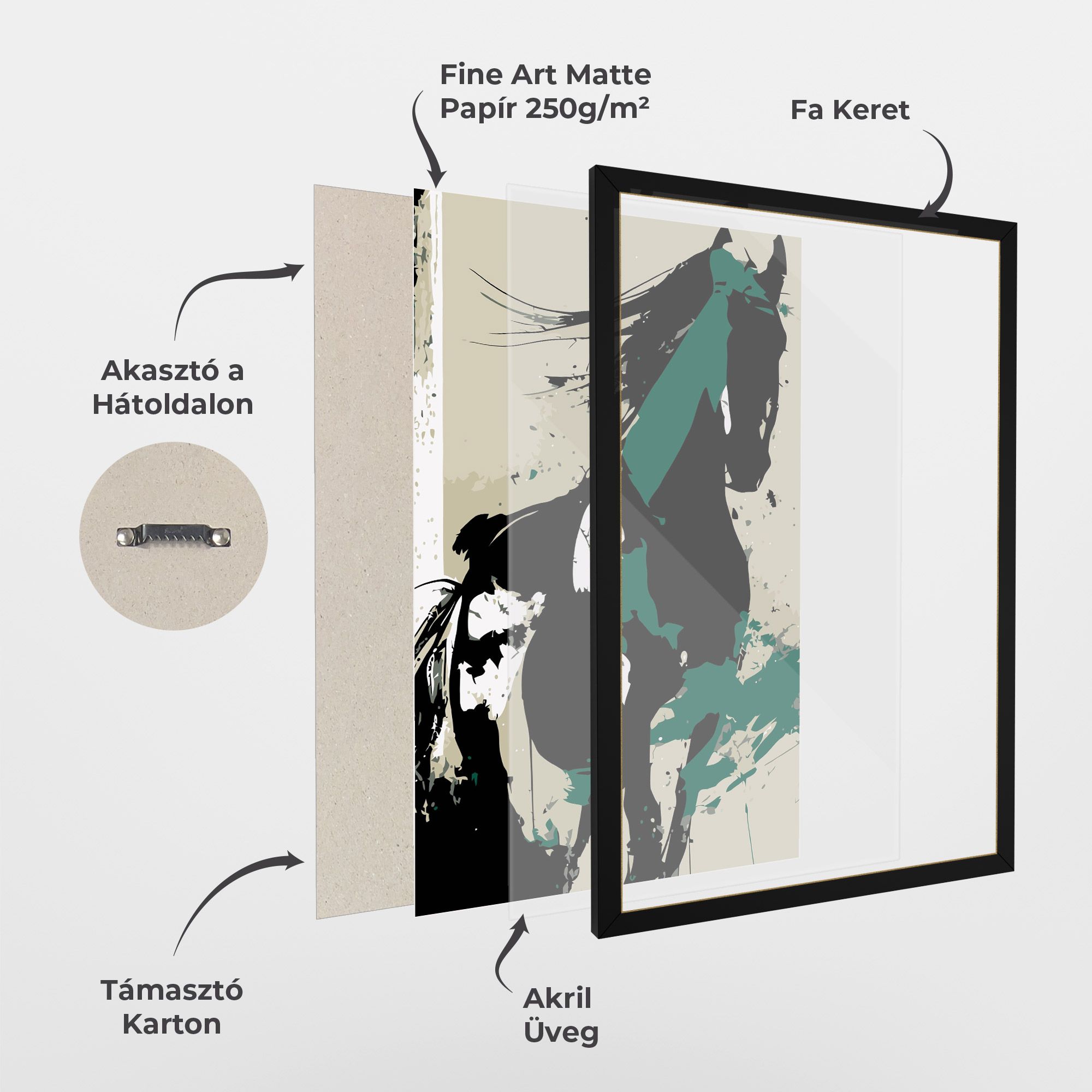 Black Green Horse mockup 1