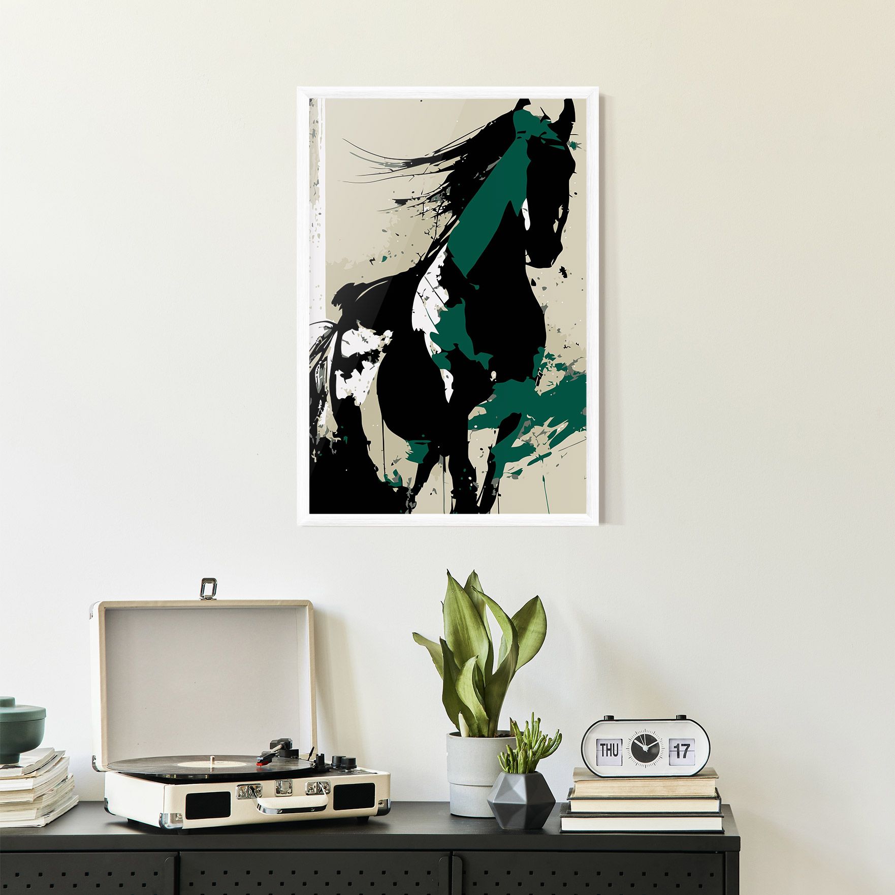 Black Green Horse mockup 2