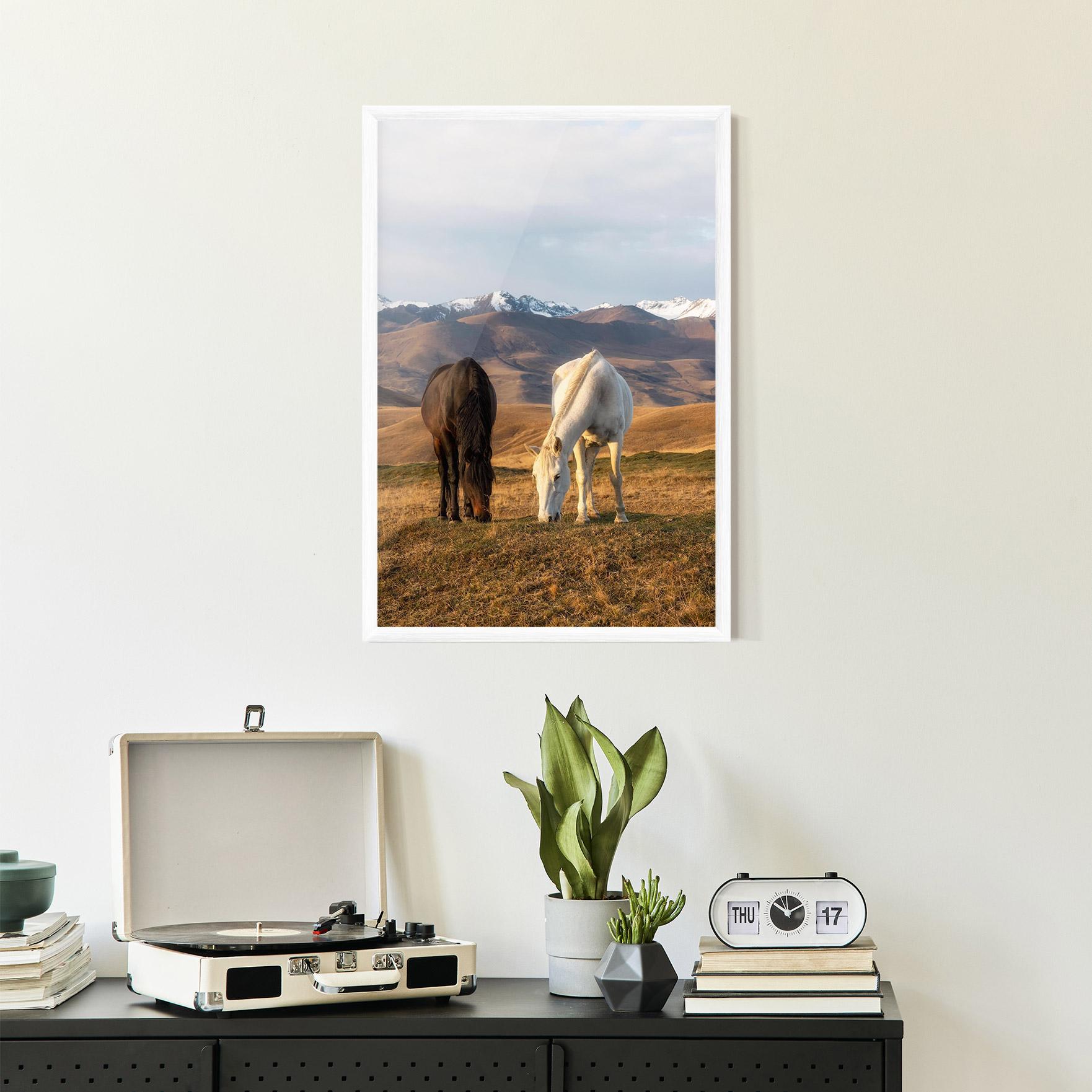 Keretezett Poszter Mountain Horses mockup 2