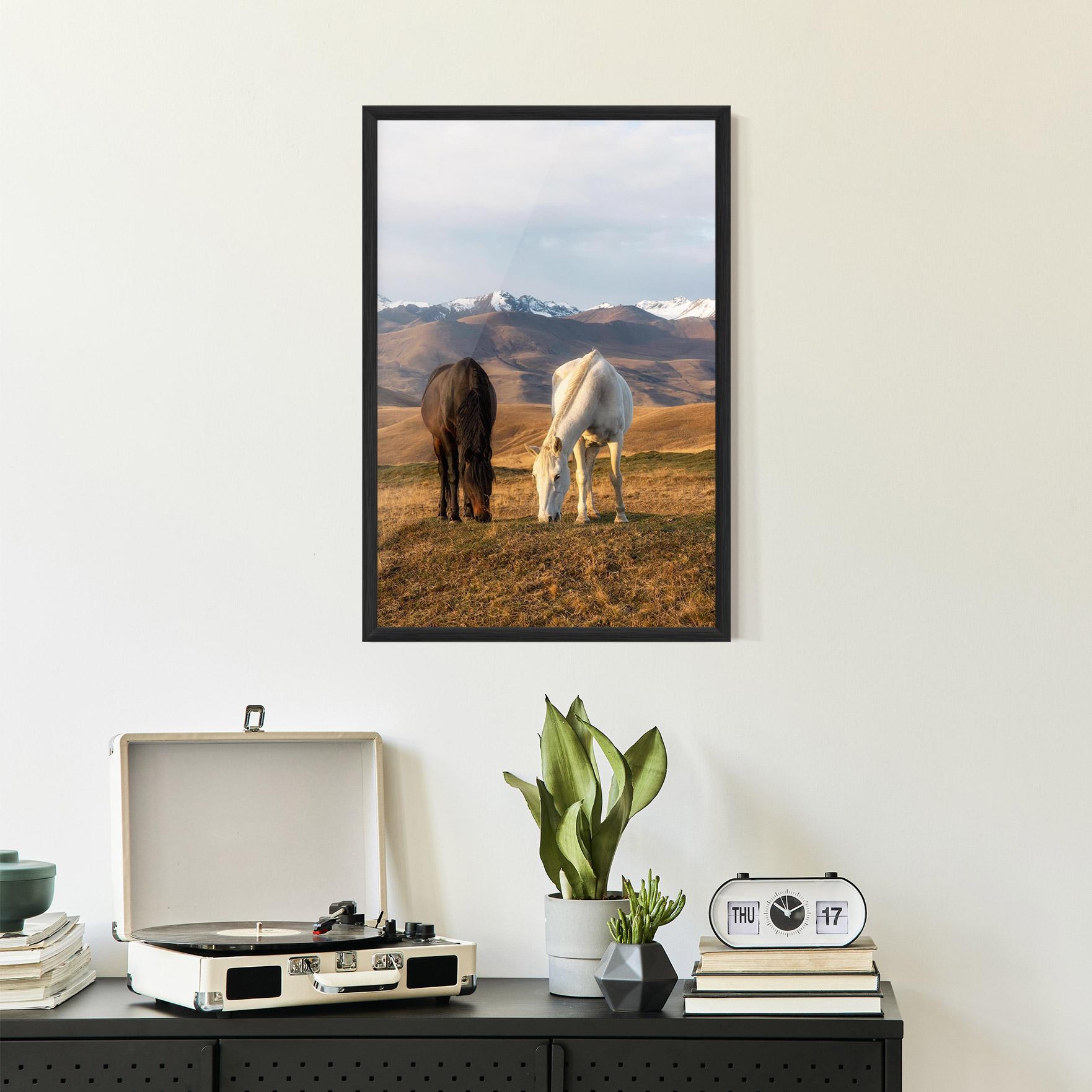 Keretezett Poszter Mountain Horses mockup 2