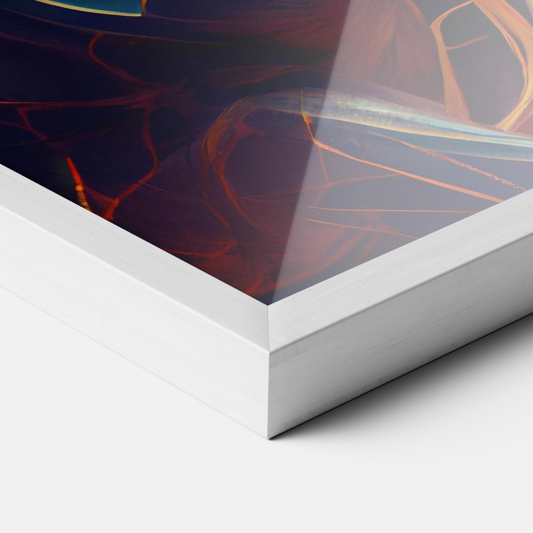 Keretezett Poszter Fire Lines Horse mockup 3