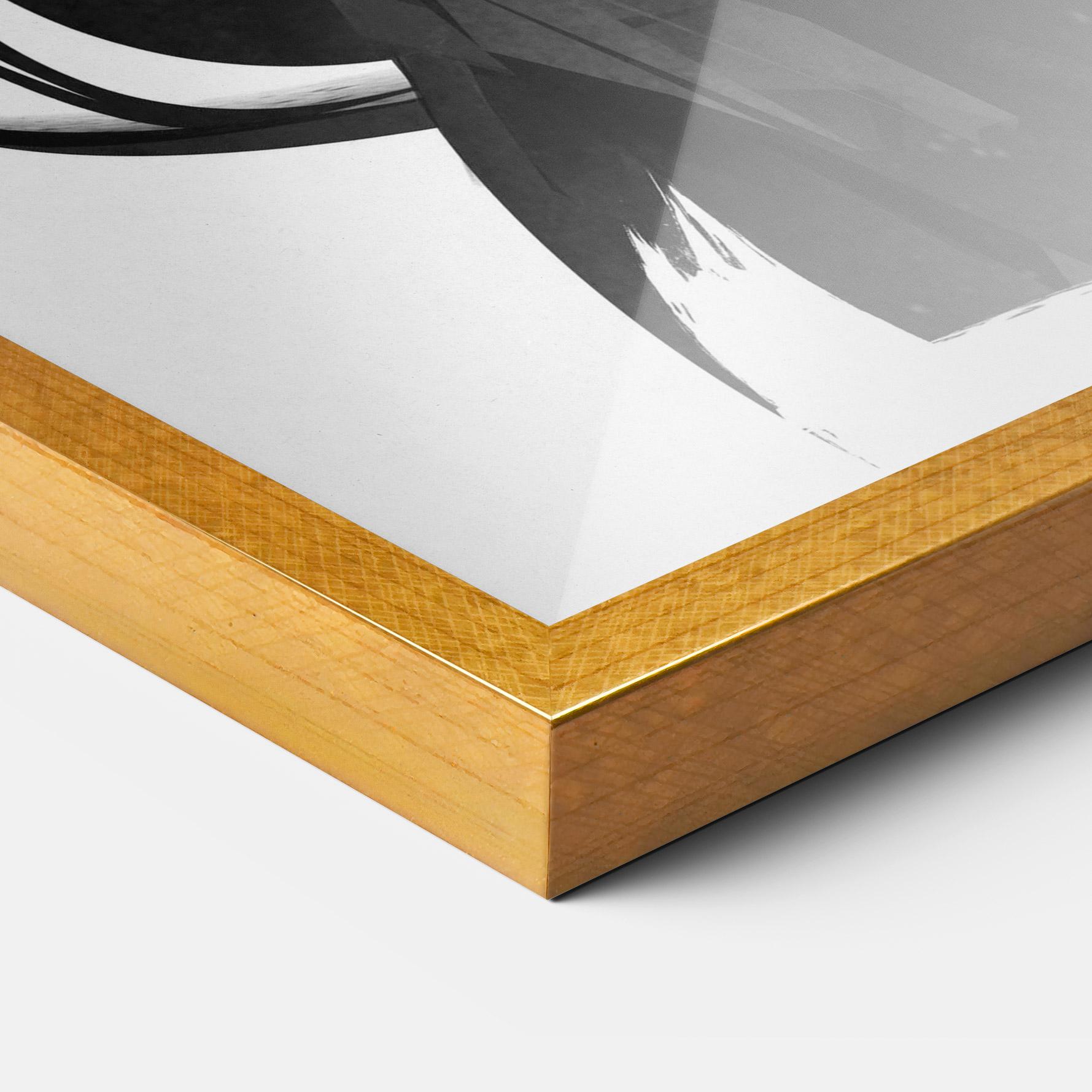 Keretezett Poszter Black Horse Portrait mockup 3