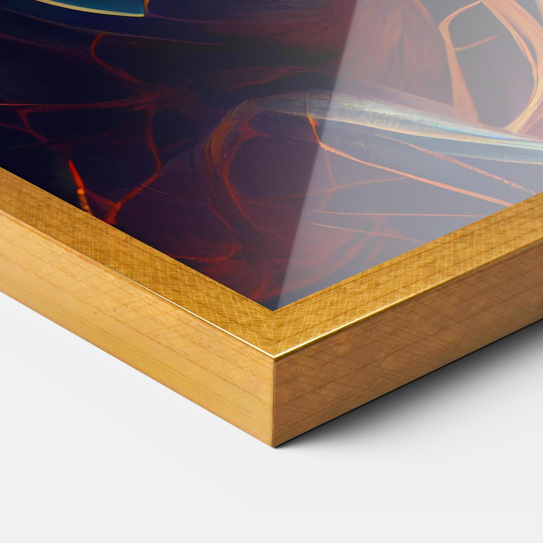 Keretezett Poszter Fire Lines Horse mockup 3