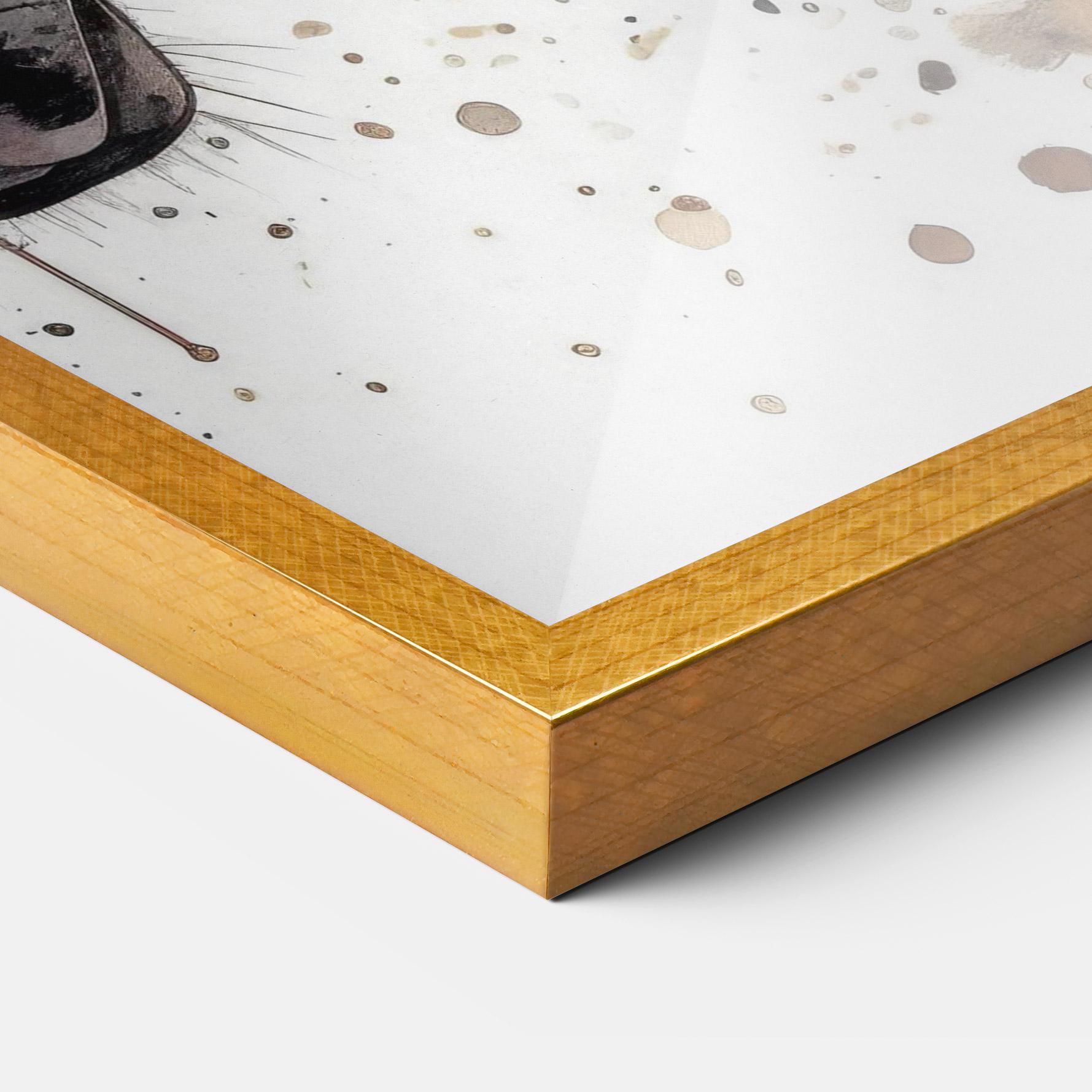 Keretezett Poszter Watercolor Horse mockup 3