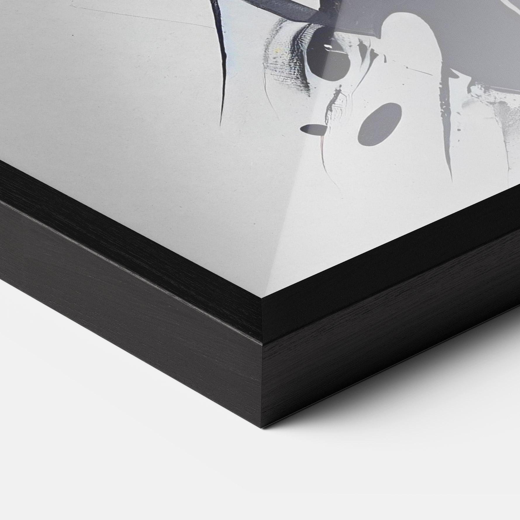 Keretezett Poszter Black Paint Horse mockup 3