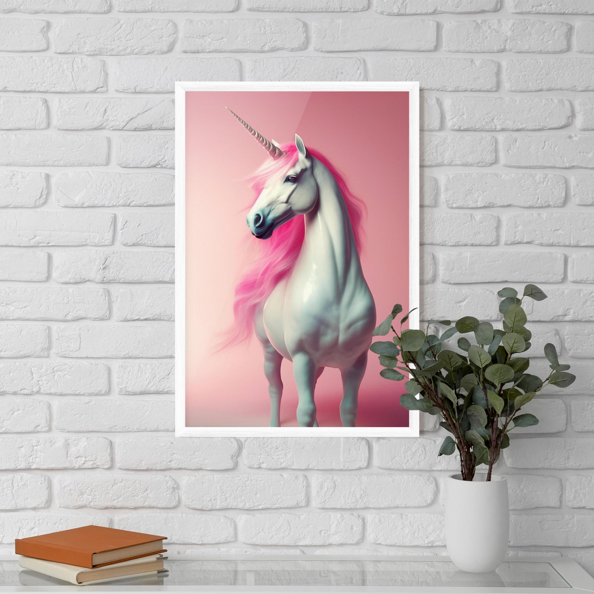 Keretezett Poszter Pink Unicorn mockup 5