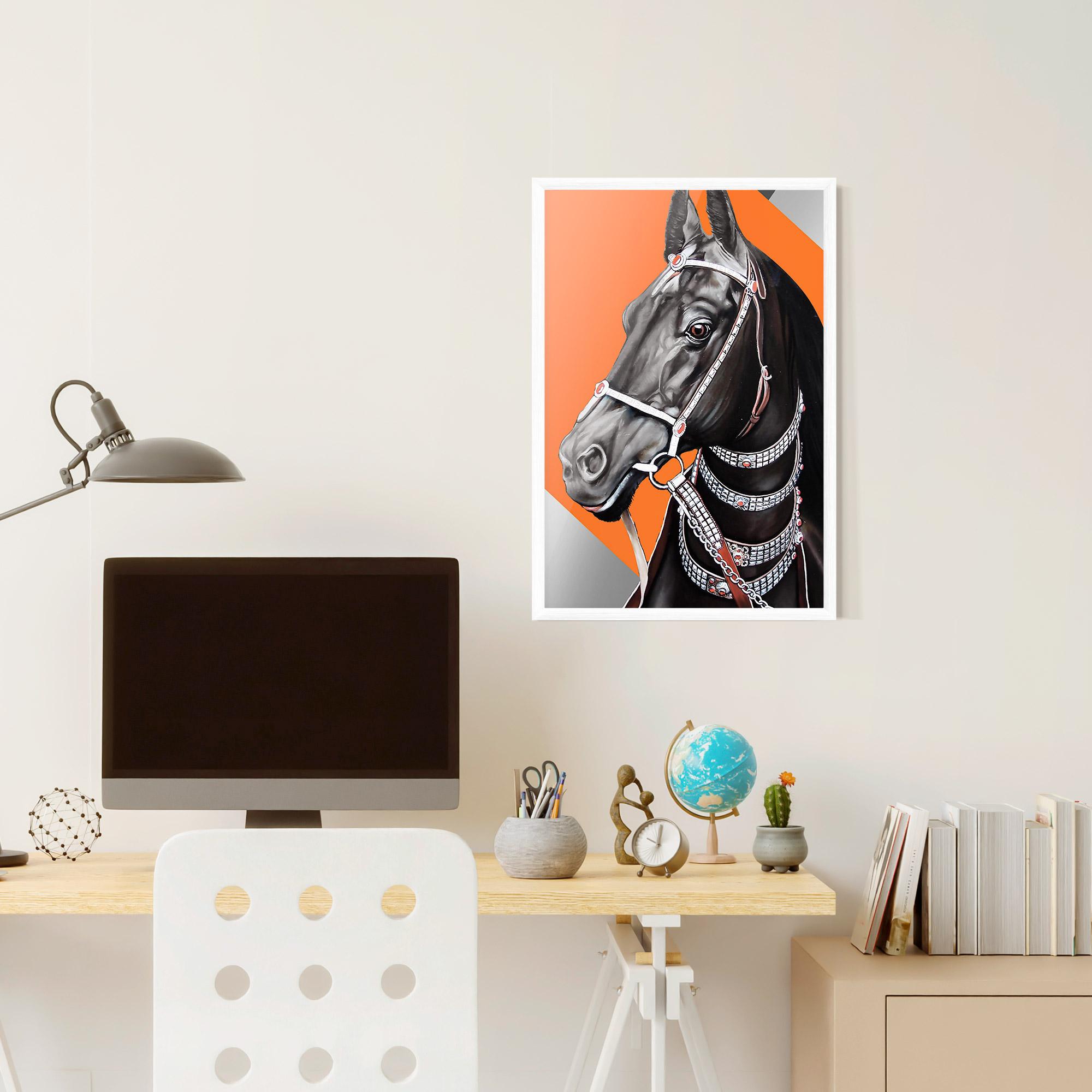 Keretezett Poszter Fashion Horse mockup 6