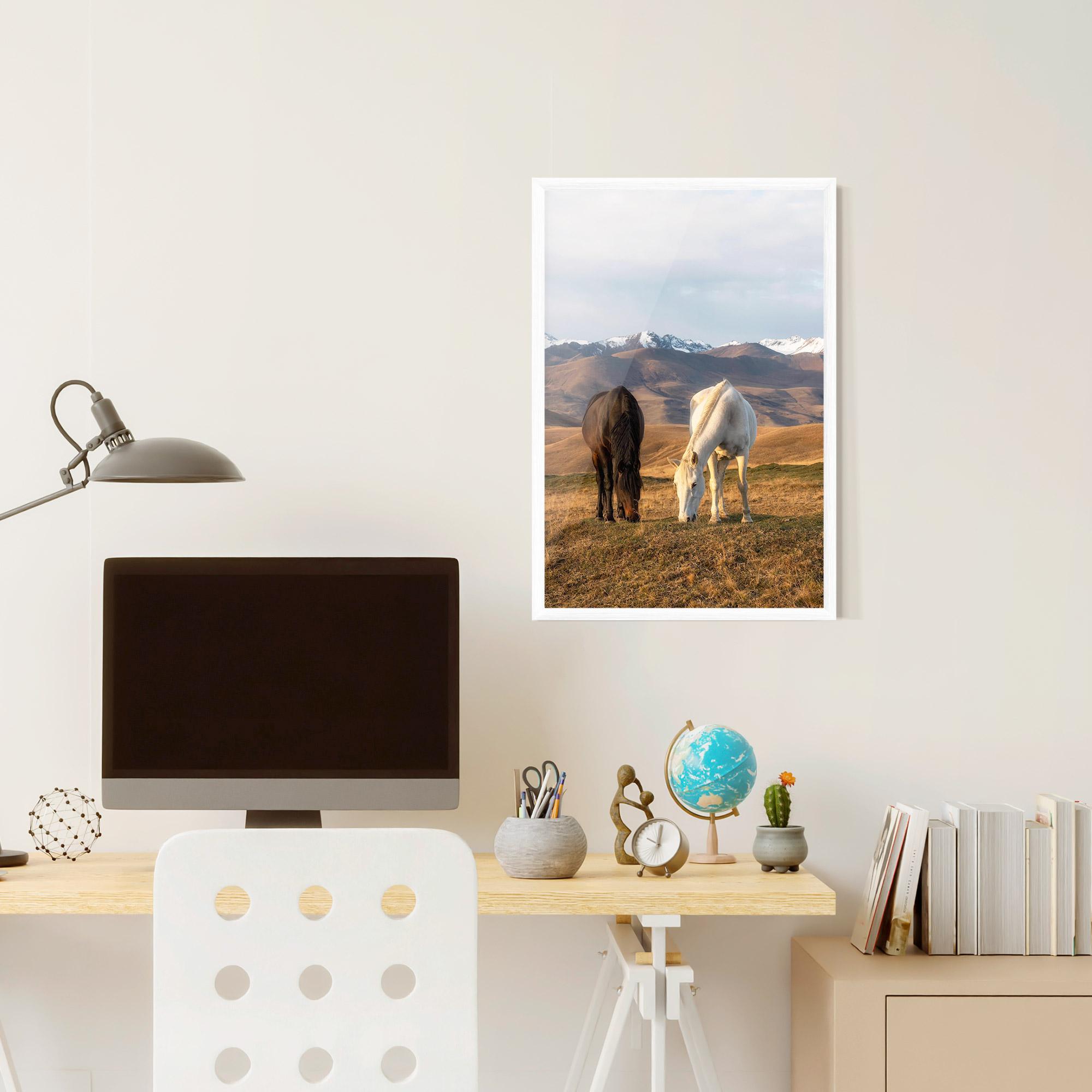 Keretezett Poszter Mountain Horses mockup 6